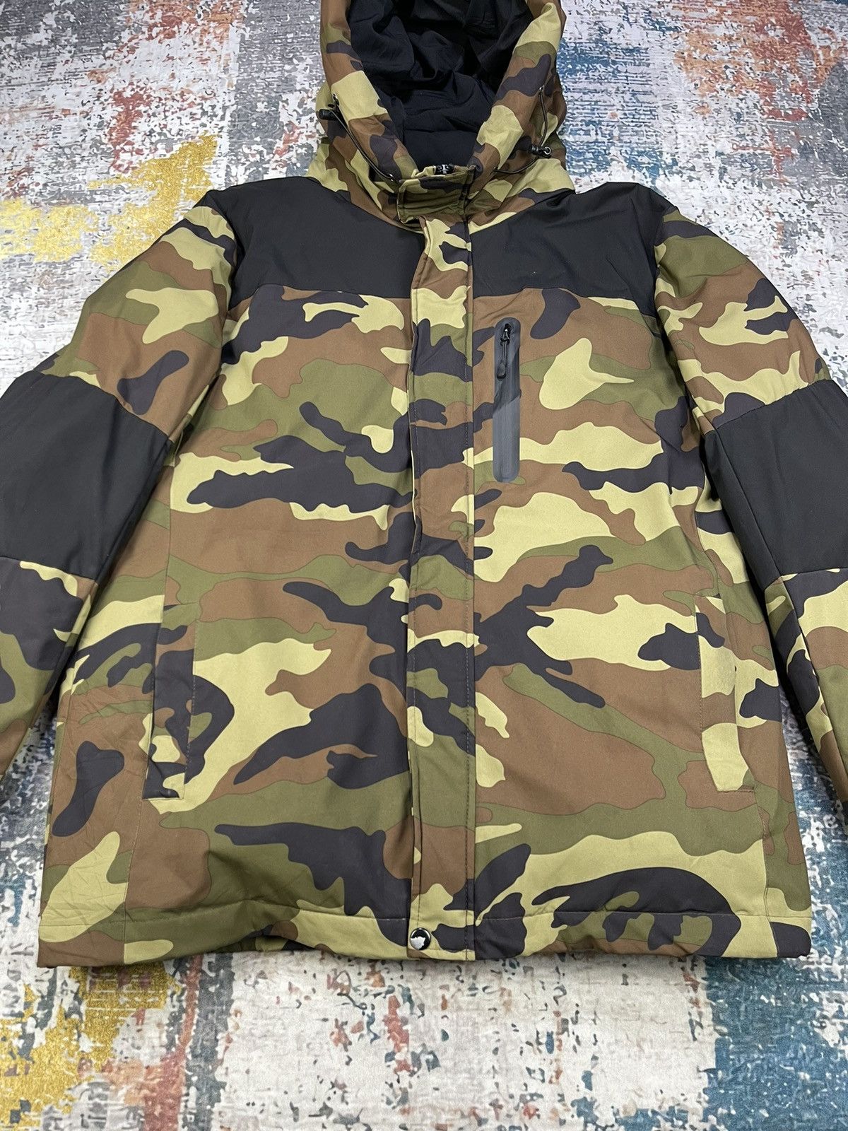 Japanese Brand Hype🔥Army Camouflage Puffer Hooded Jackets Size US L / EU 52-54 / 3 - 2 Thumbnail