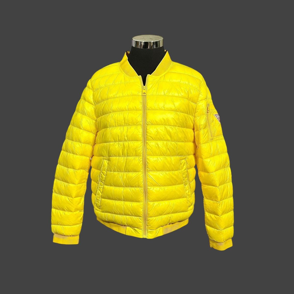 Guess Guess Men’s Lightweight Yellow Quilted Puffer Jacket Sz XL Size US XL / EU 56 / 4 - 2 Thumbnail