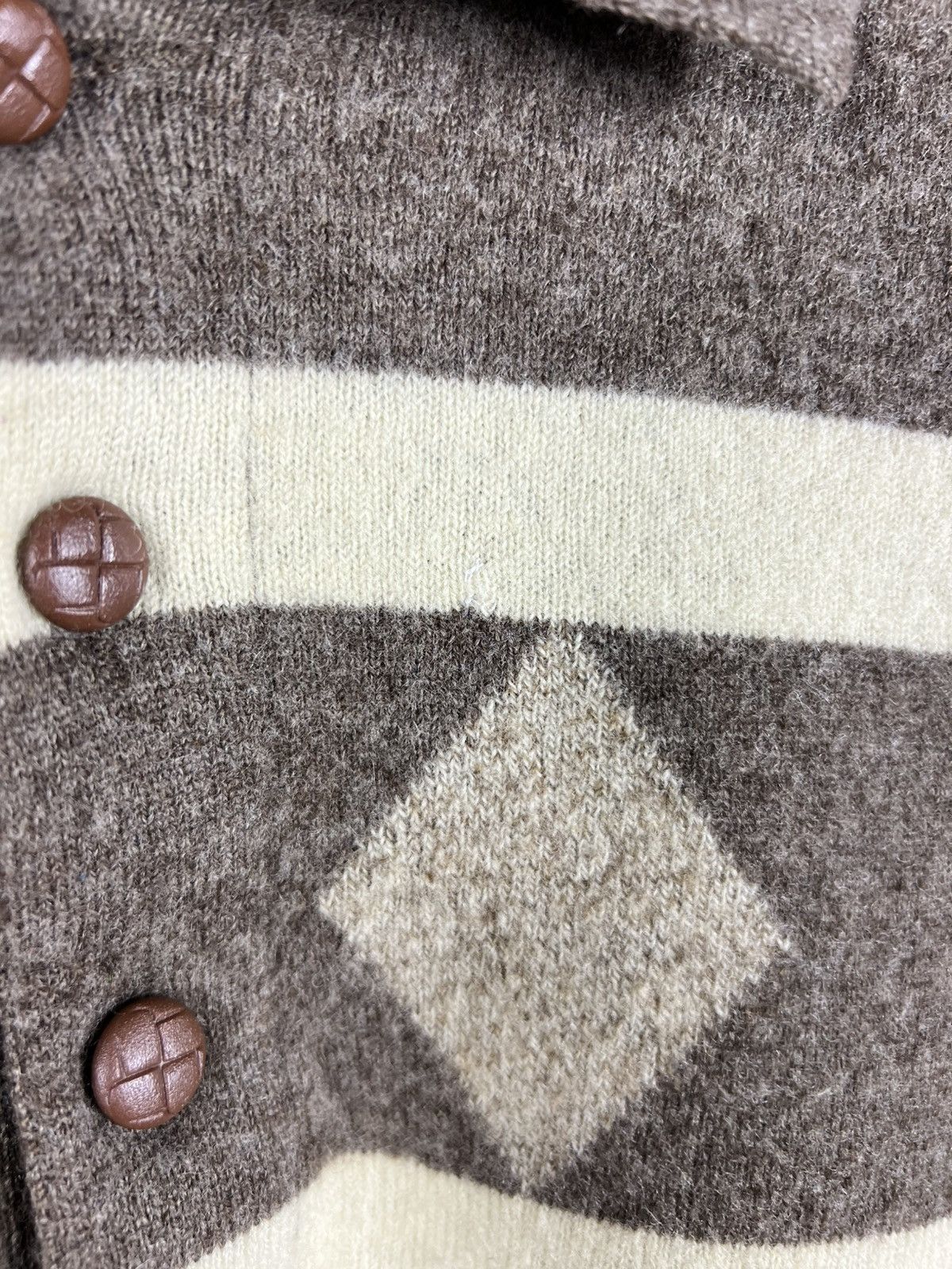Gran Sasso Vintage Gran Sasso diamond patterned wool polo sweater retro Size US S / EU 44-46 / 1 - 10 Thumbnail