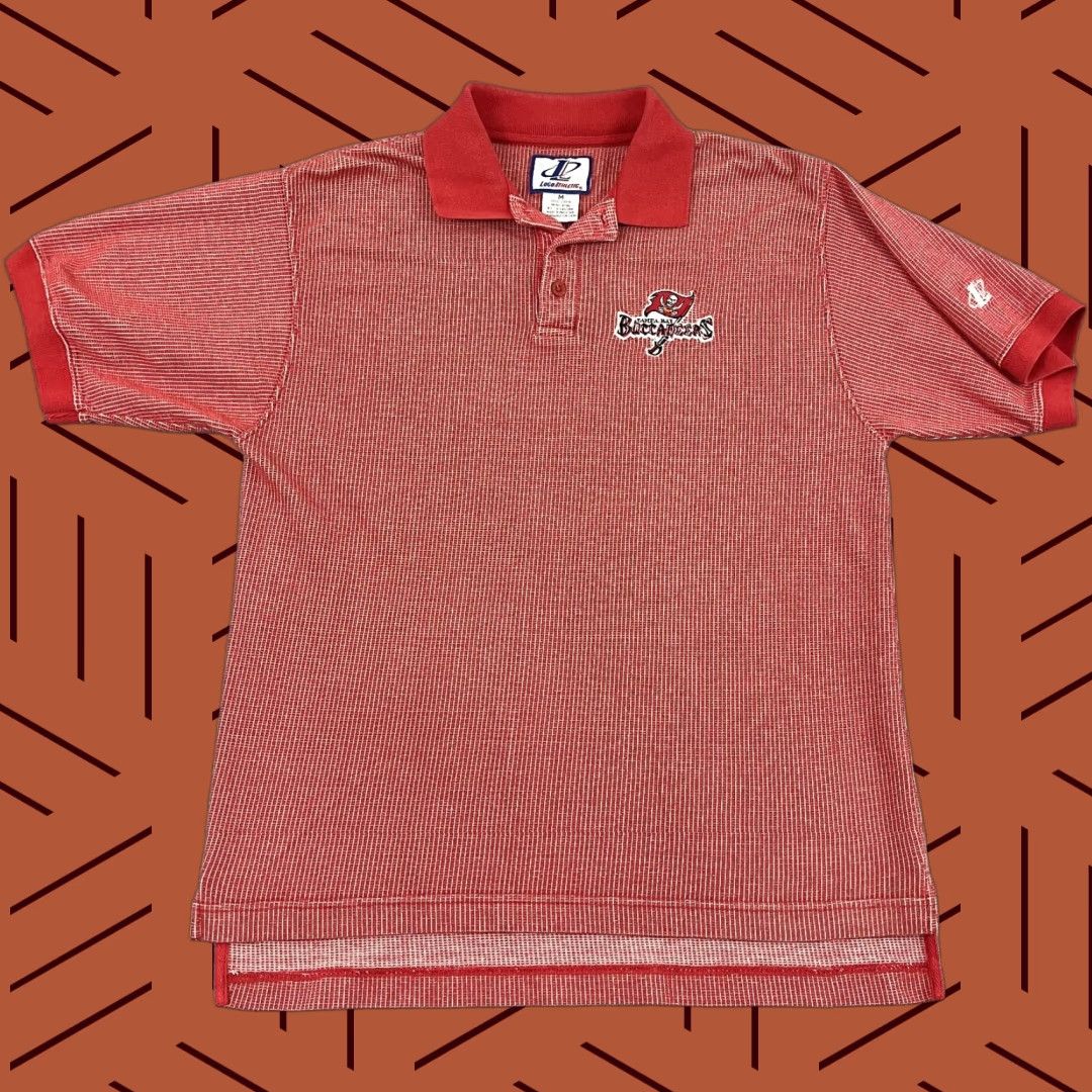 Logo Athletic VTG Tampa Bay Buccaneers Polo Shirt Men Medium Red Logo Athletic Retro Throwback Size US M / EU 48-50 / 2 - 1 Thumbnail