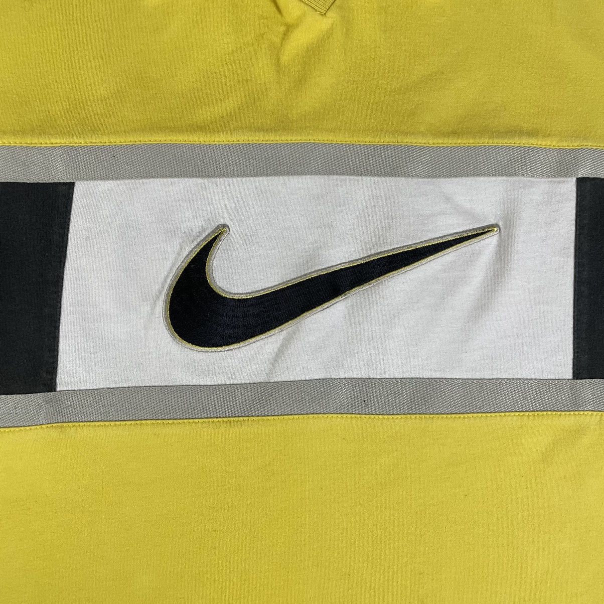 Nike Vintage Nike XL Central Swoosh Rugby Sweatshirt Yellow Size US XL / EU 56 / 4 - 10 Thumbnail