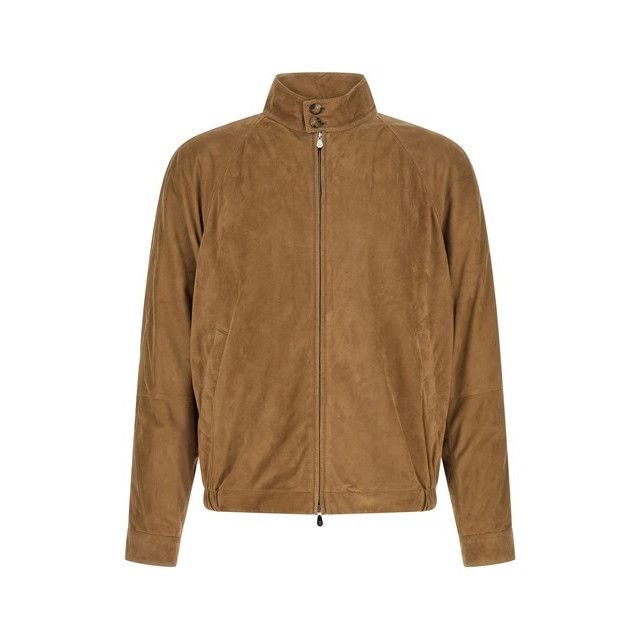 Brunello Cucinelli BRUNELLO CUCINELLI Biscuit Suede Jacket New & Authentic (Men Size US XL / EU 56 / 4 - 1 Thumbnail
