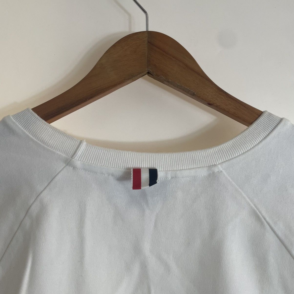 Thom Browne Thom Browne SS21 Tri-Color Grosgrain tape white-tee Size US M / EU 48-50 / 2 - 3 Thumbnail