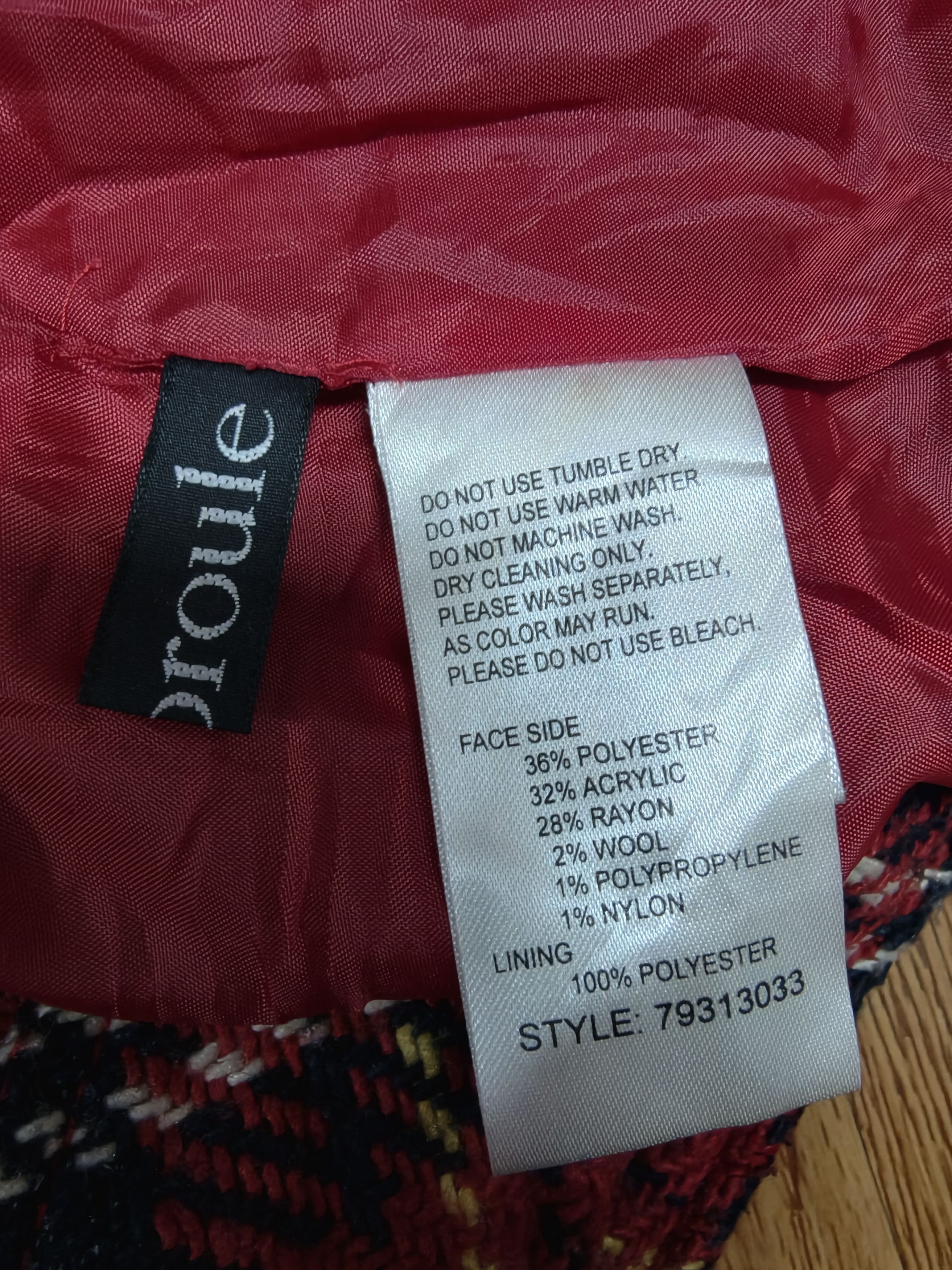 Flannel Punk Flannel Wool Biker Jacket Size US S / EU 44-46 / 1 - 2 Thumbnail