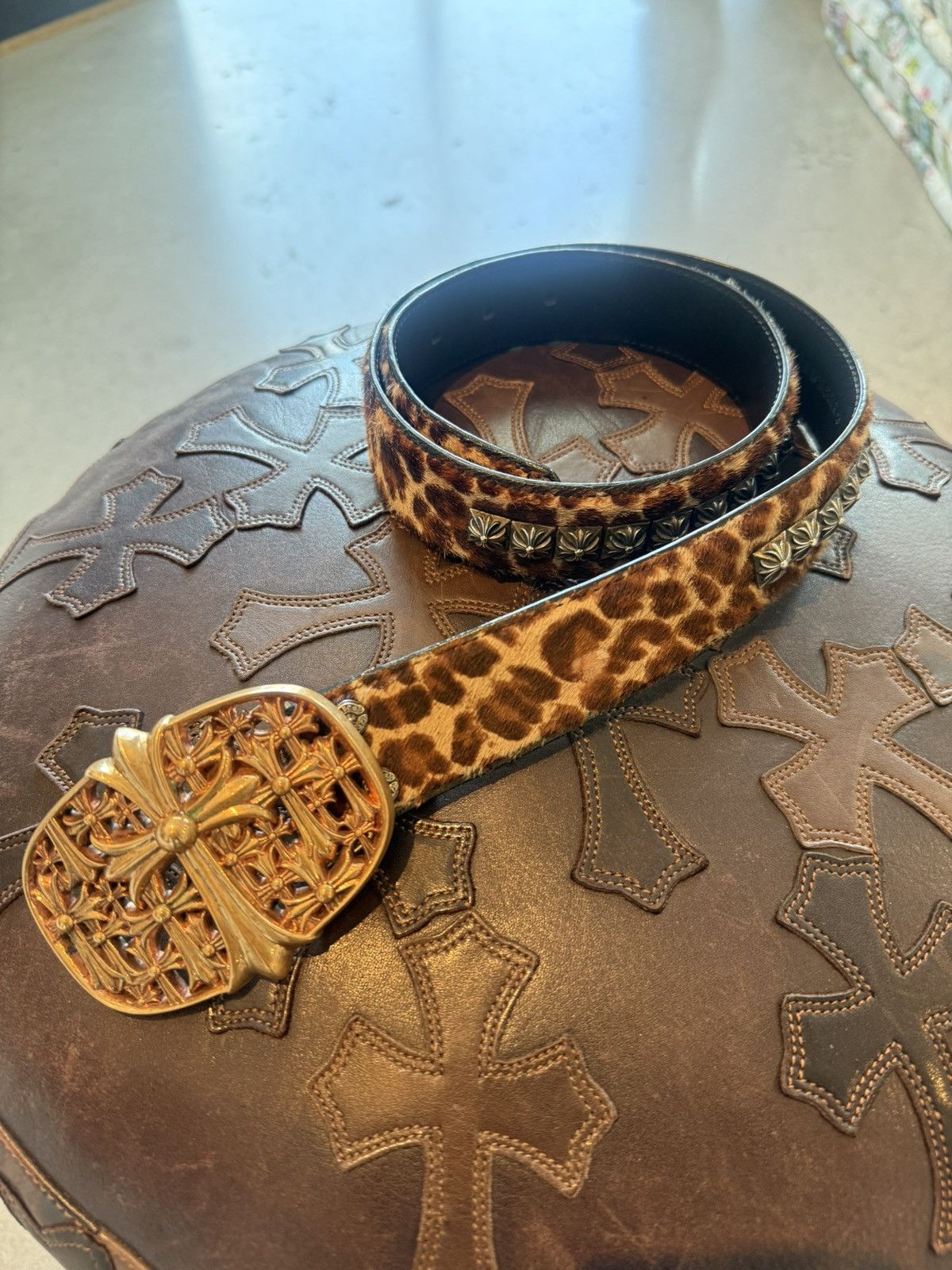 CHROME HEARTS X BELLA HADID CHEETAH STRAP