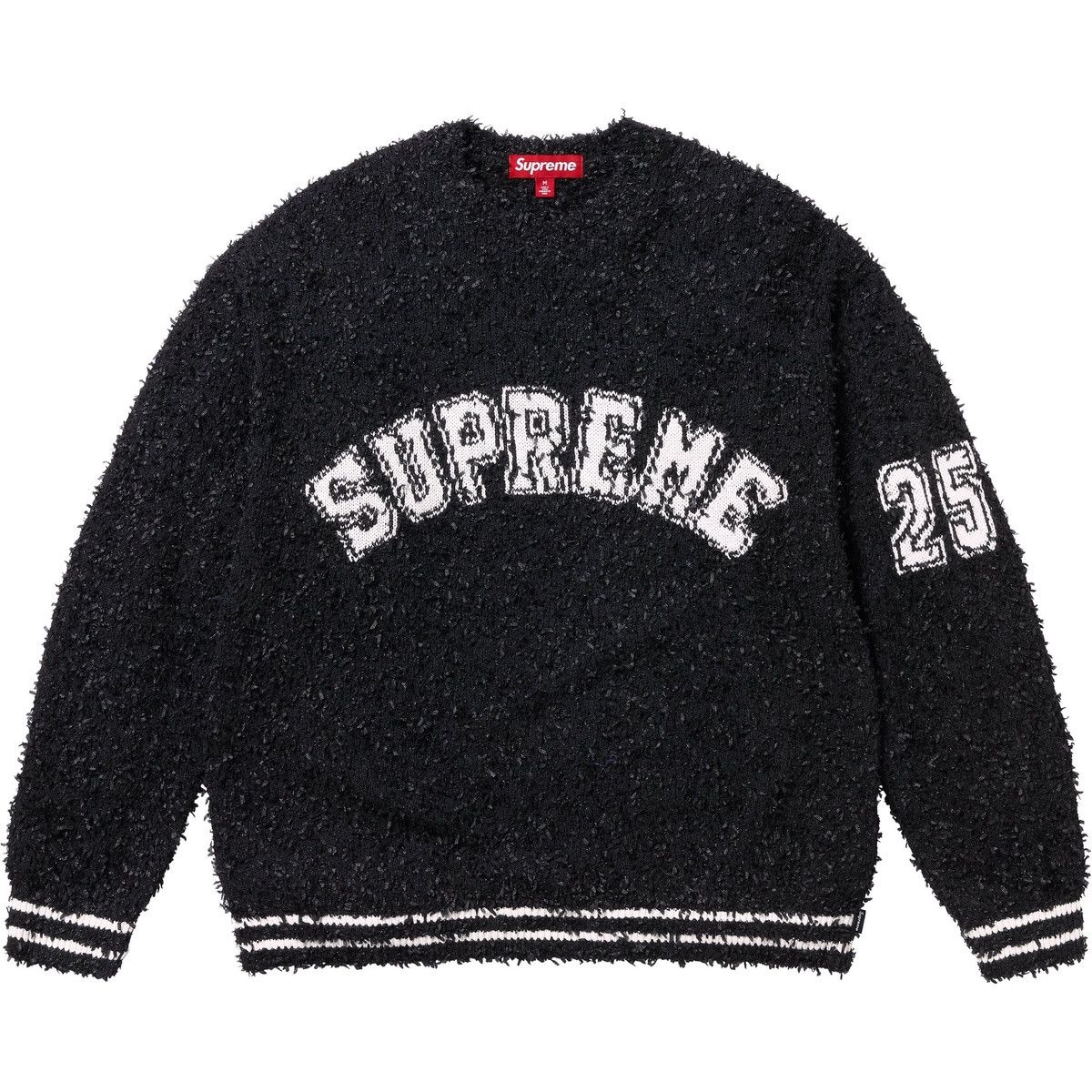 Supreme Supreme Textured Varsity Arc Sweater Black Size US XL / EU 56 / 4 - 1 Thumbnail