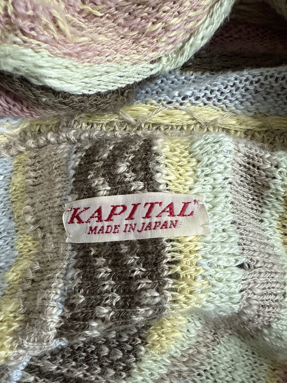 Kapital Kapital nana cable knit sweater cardigan multicolor small Size US S / EU 44-46 / 1 - 6 Thumbnail