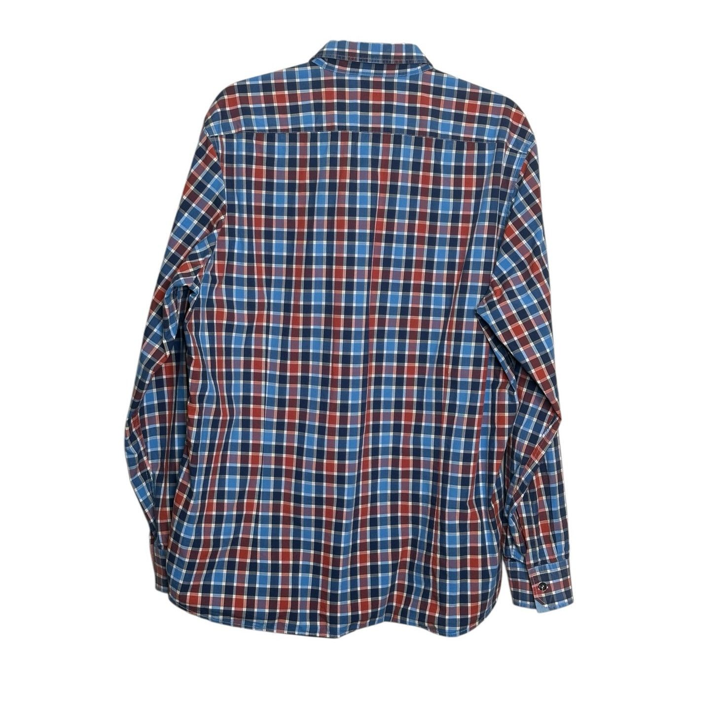 Hugo Boss Hugo Boss Blue Red Check Long Sleeves Casual Shirt size XL Size US XL / EU 56 / 4 - 9 Thumbnail