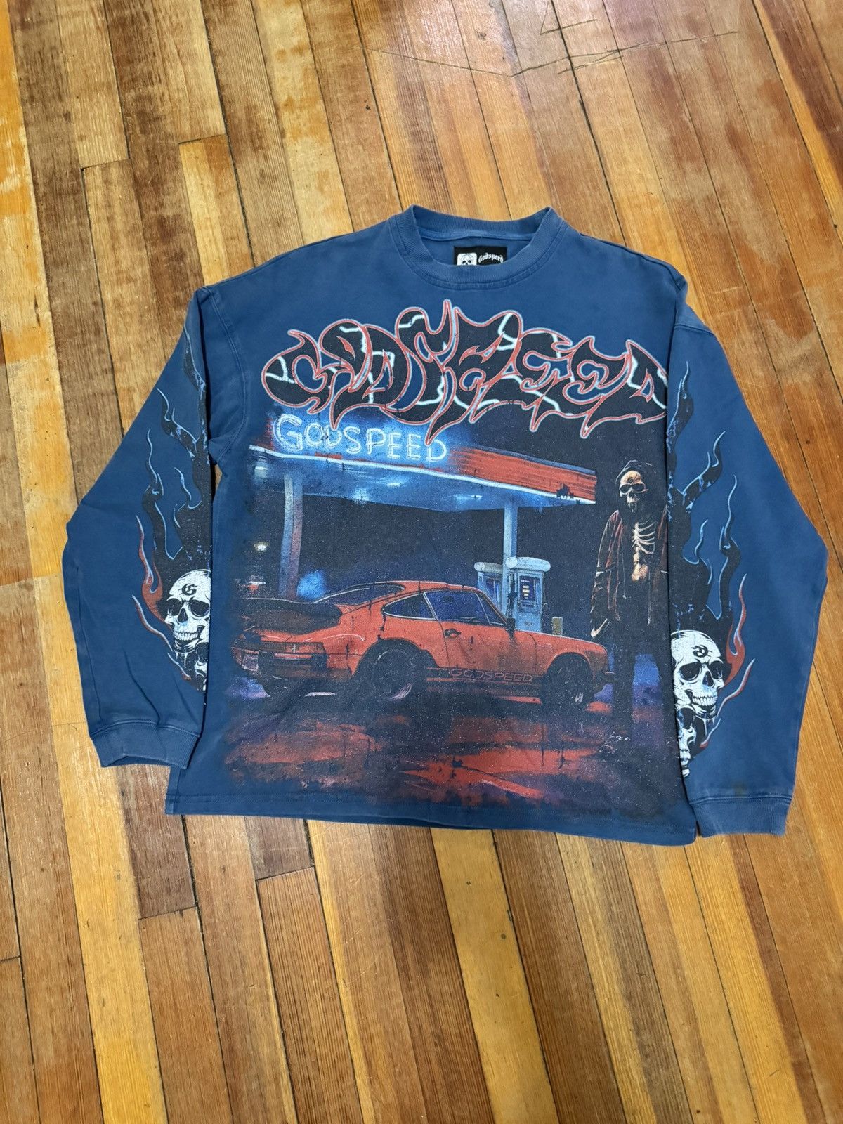 Godspeed Godspeed Pit Stop blue long sleeve Size US XS / EU 42 / 0 - 1 Thumbnail