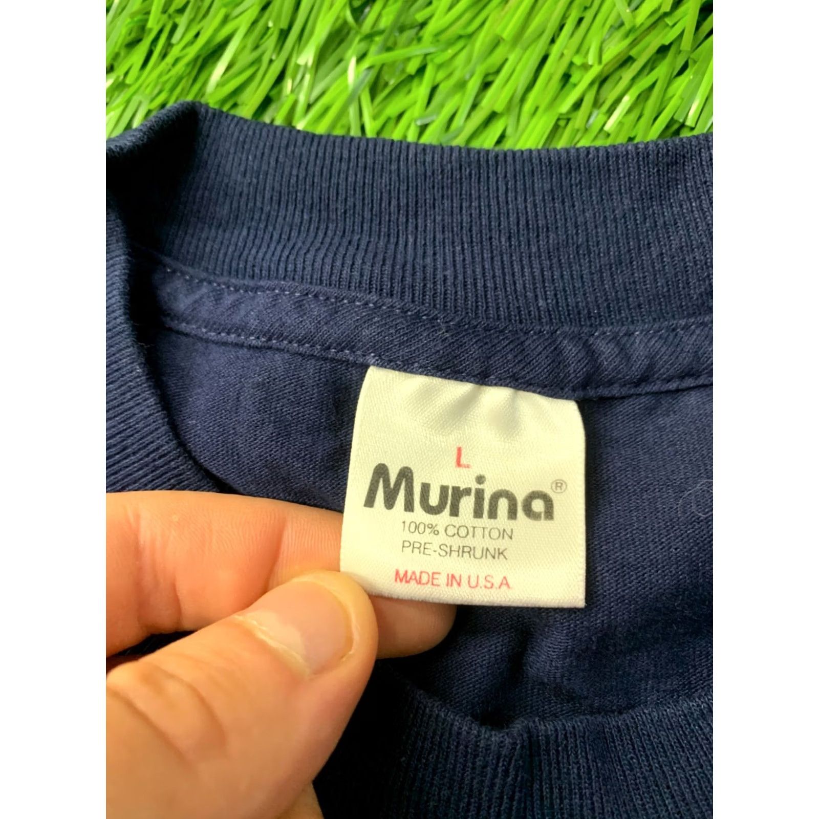 Vintage VINTAGE Murina Beverly Hills California Shirt Mens L Navy Blue 90s Printed City Size US L / EU 52-54 / 3 - 4 Thumbnail