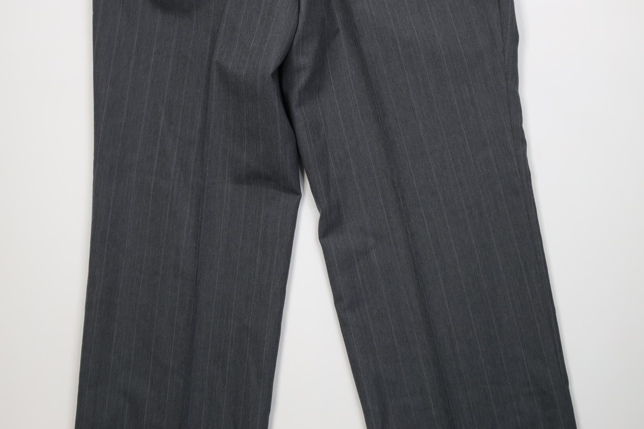 Vintage Vintage 90s Streetwear Wool Striped Wide Leg Chino Pants USA Size US 36 / EU 52 - 11 Thumbnail