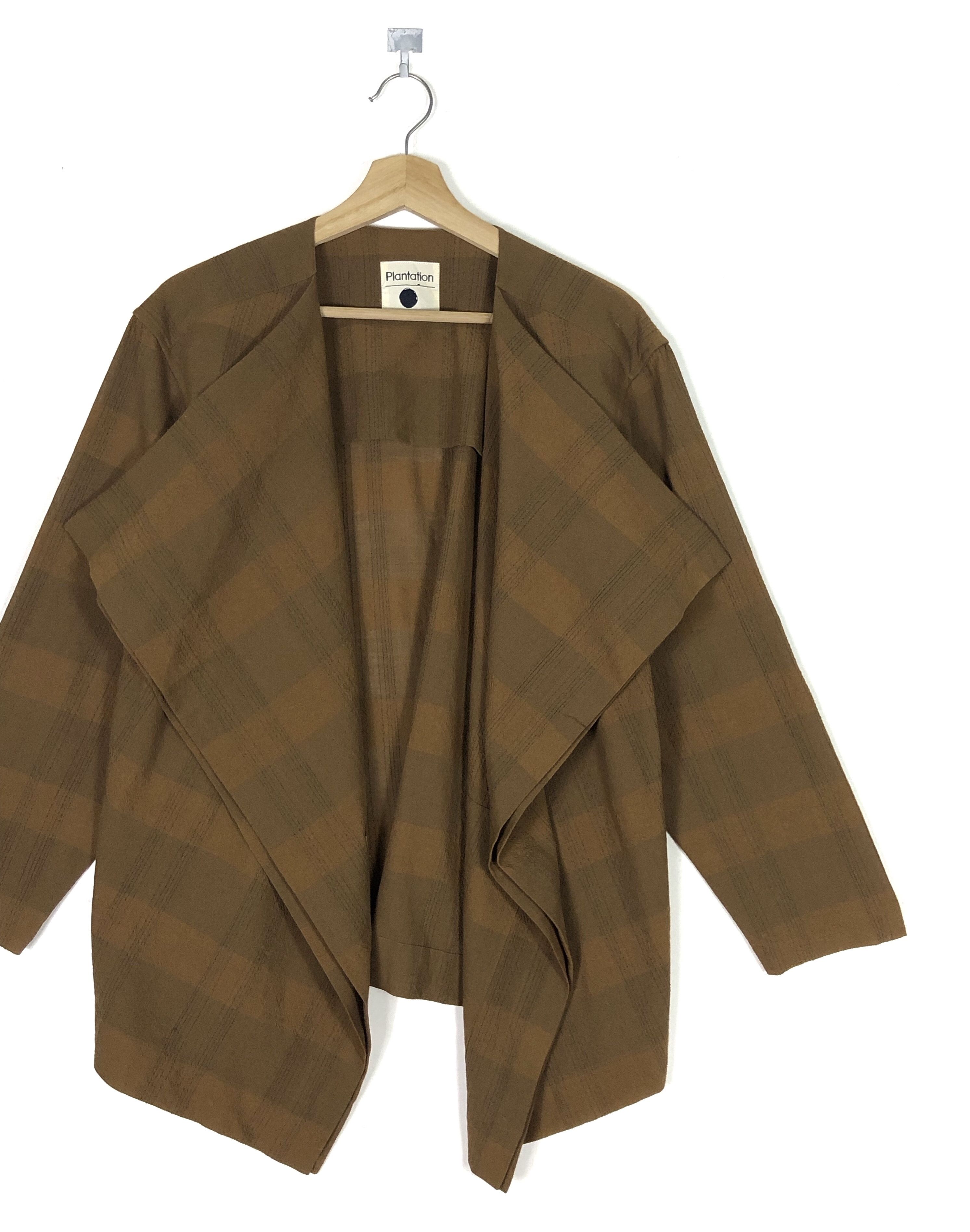 Issey Miyake RARE🔥AW1991 PLANTATION BUTTONLESS WOOL DOUBLE WINGS COAT Size M / US 6-8 / IT 42-44 - 8 Thumbnail