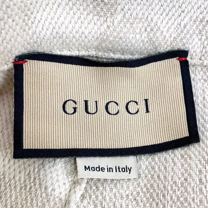Gucci Gucci Beige Logo Print Casual Shorts-2505 Size 39" - 6 Thumbnail