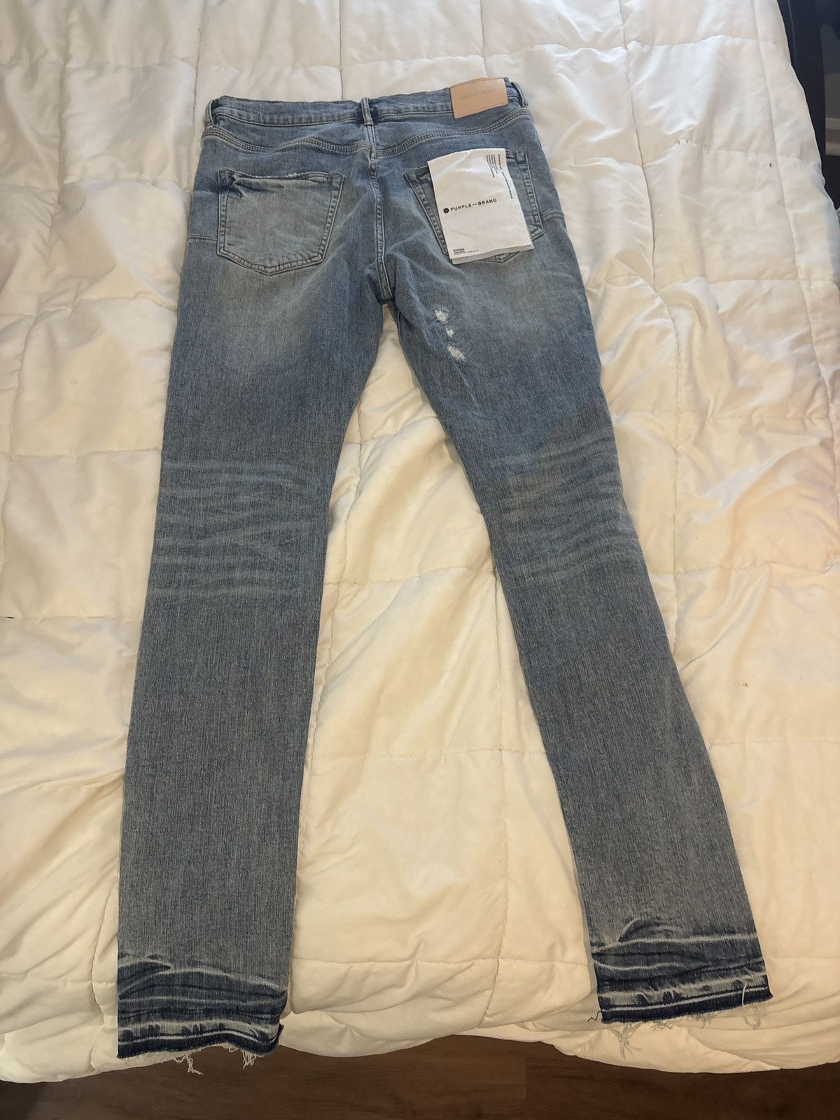 Purple P001 Light Indigo Vintage Purple Jeans Size US 34 / EU 50 - 2 Thumbnail