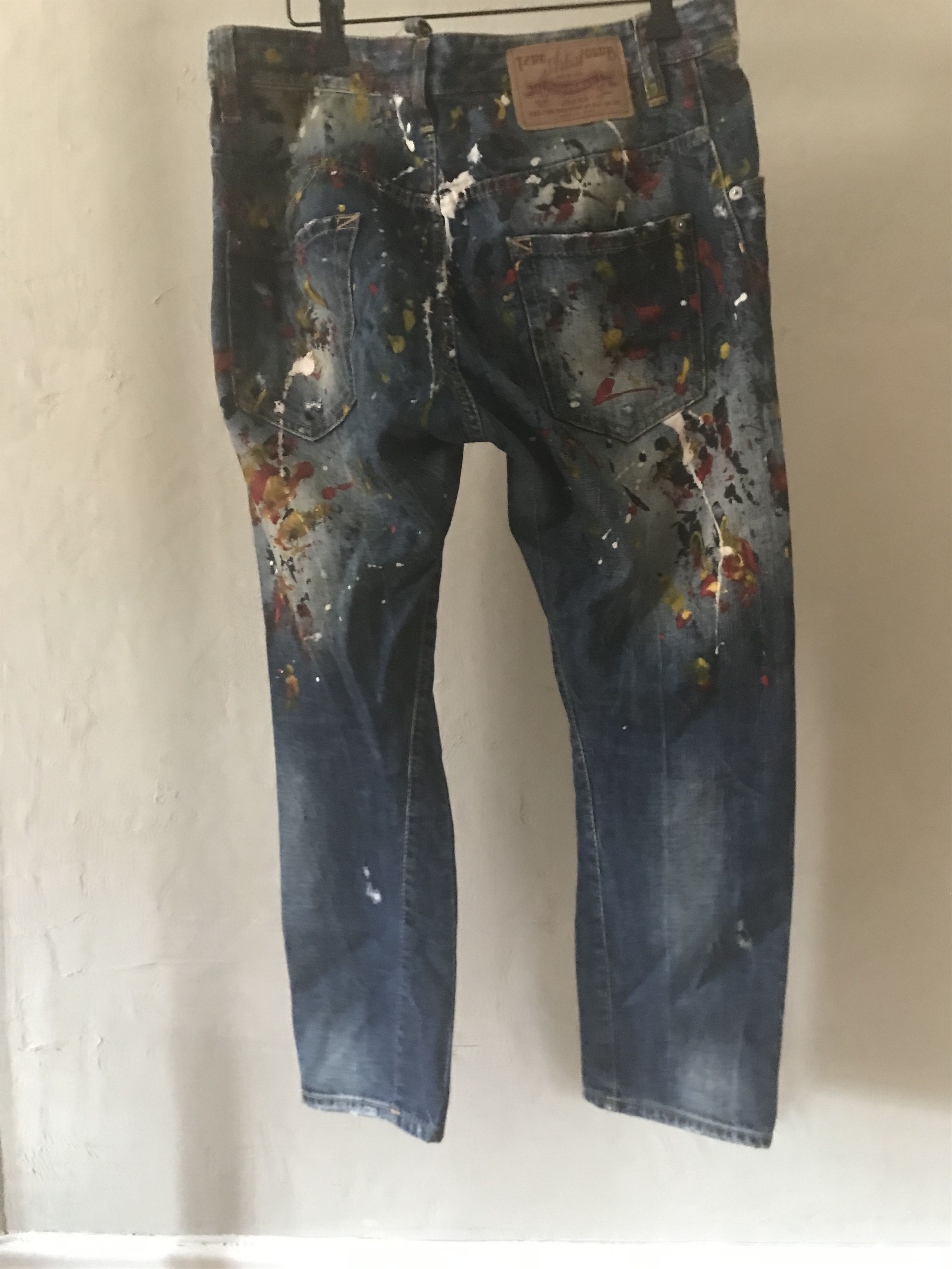 Dsquared2 Dsquared2 FW10 paint splatter 3/4 jeans, size 40, Y2K Size 27" / US 4 / IT 40 - 7 Thumbnail