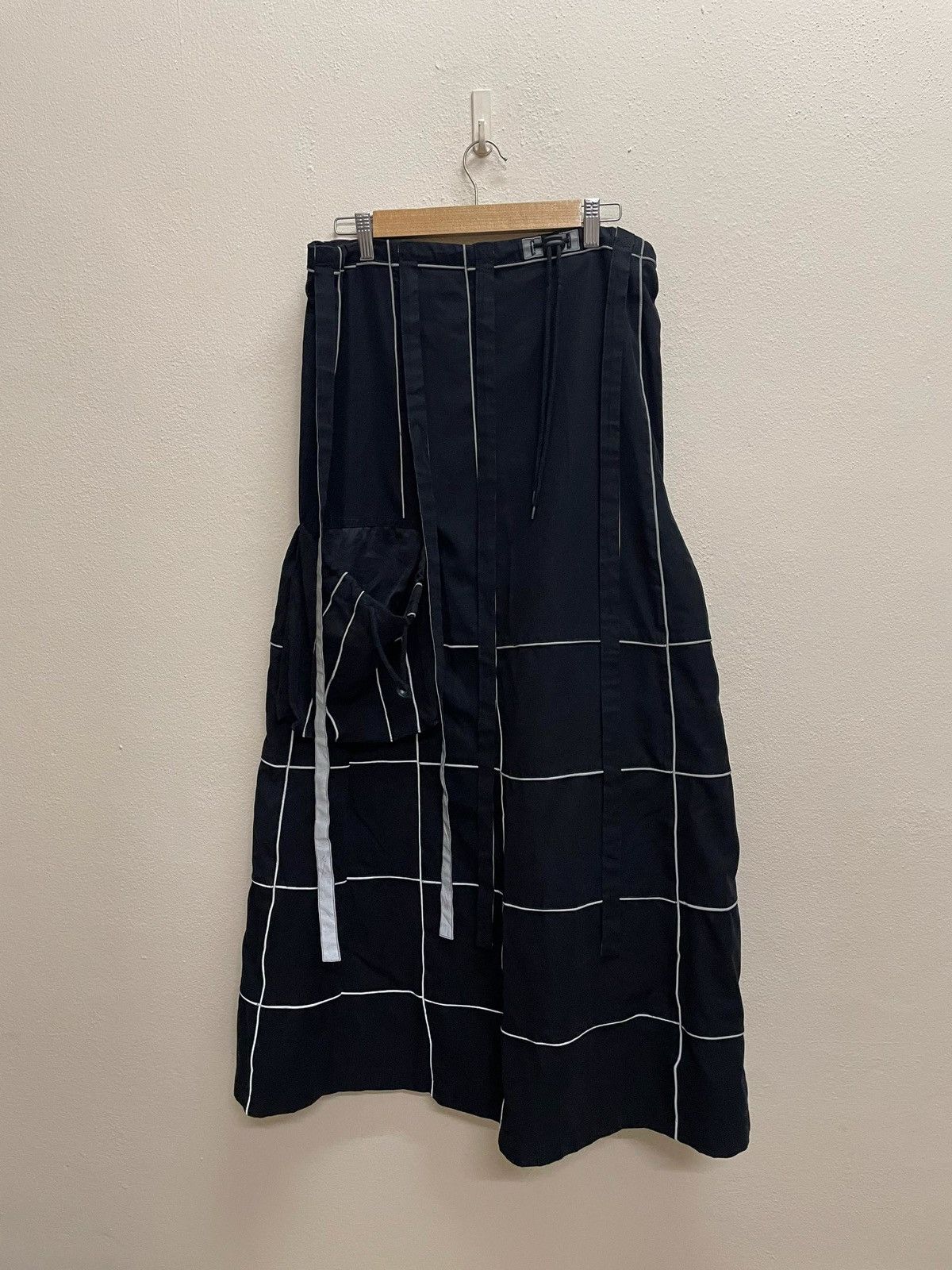 Japanese Brand VINTAGE Y2K ILLIG BONDAGE CARGO WIDE MAXI SKIRT Size 32" / US 10 / IT 46 - 11 Thumbnail