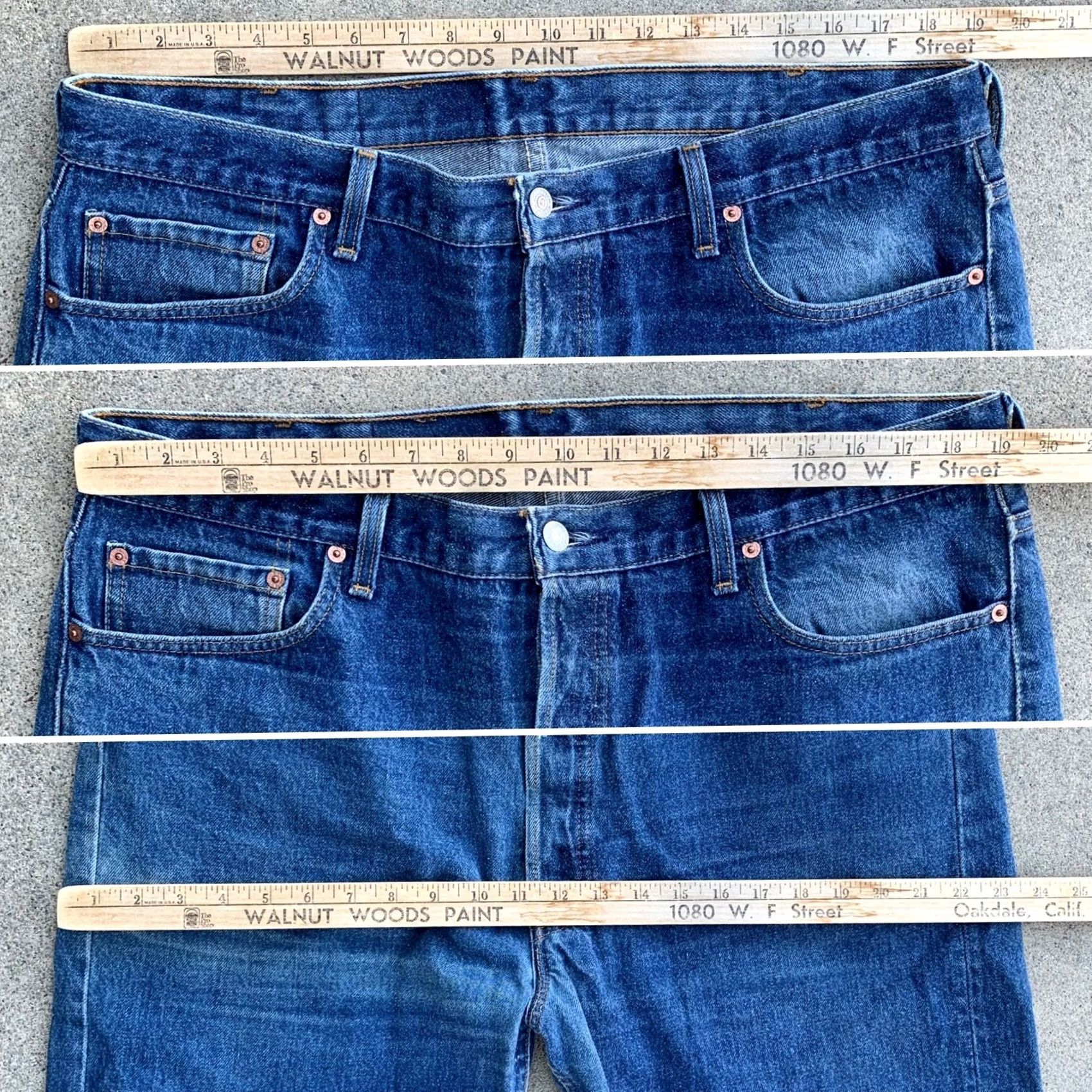 Levi's VINTAGE Levi's 501XX Jeans Button Fly 501 USA W 42 L 30 Measure W 39 L 27 3/4 in Jeans Mens Blue Denim 5-Pocket See Pics 501 XX Made in USA Mens jeans Size US 42 / EU 58 - 7 Thumbnail
