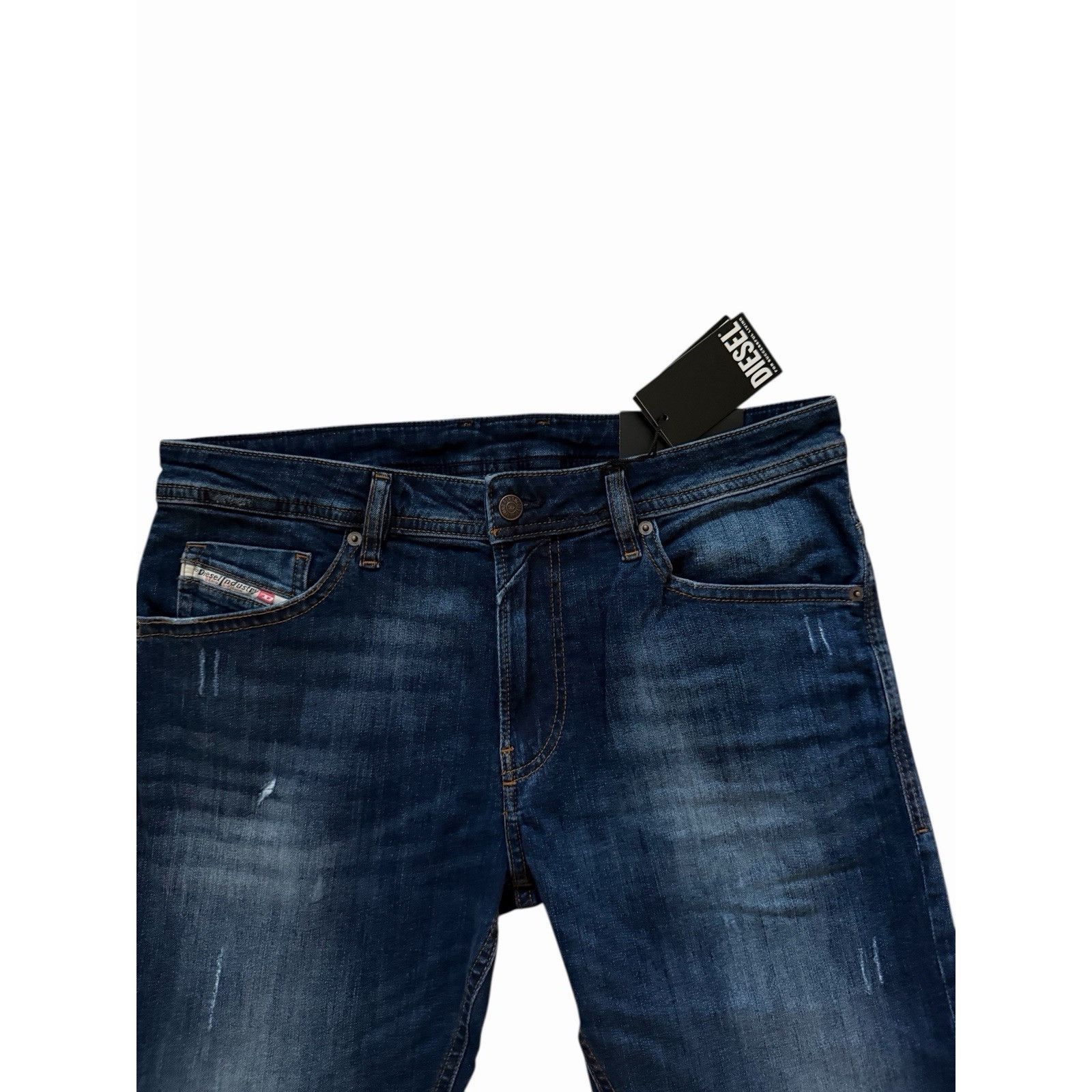Diesel Diesel Mens Thommer Slim Jeans RB074 Blue $250 Size 32/32 Size US 32 / EU 48 - 4 Thumbnail