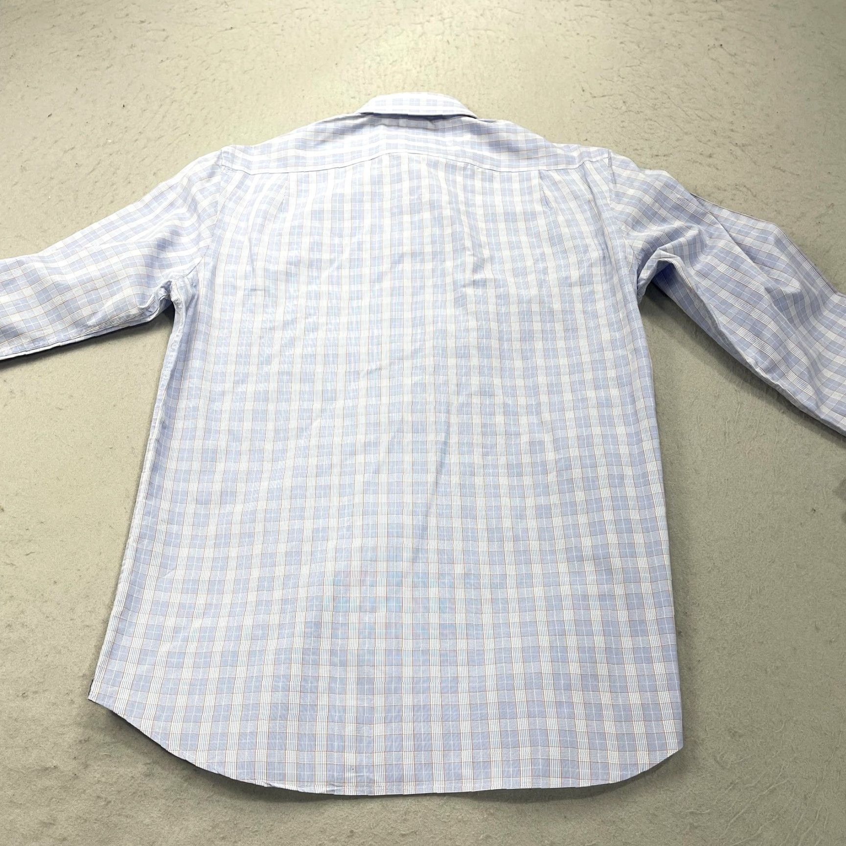 Todd Snyder Todd Snyder Shirt Mens 15.5 34/35 Blue Plaid Cotton Long Sleeve Dress Shirt Size 42R - 7 Thumbnail