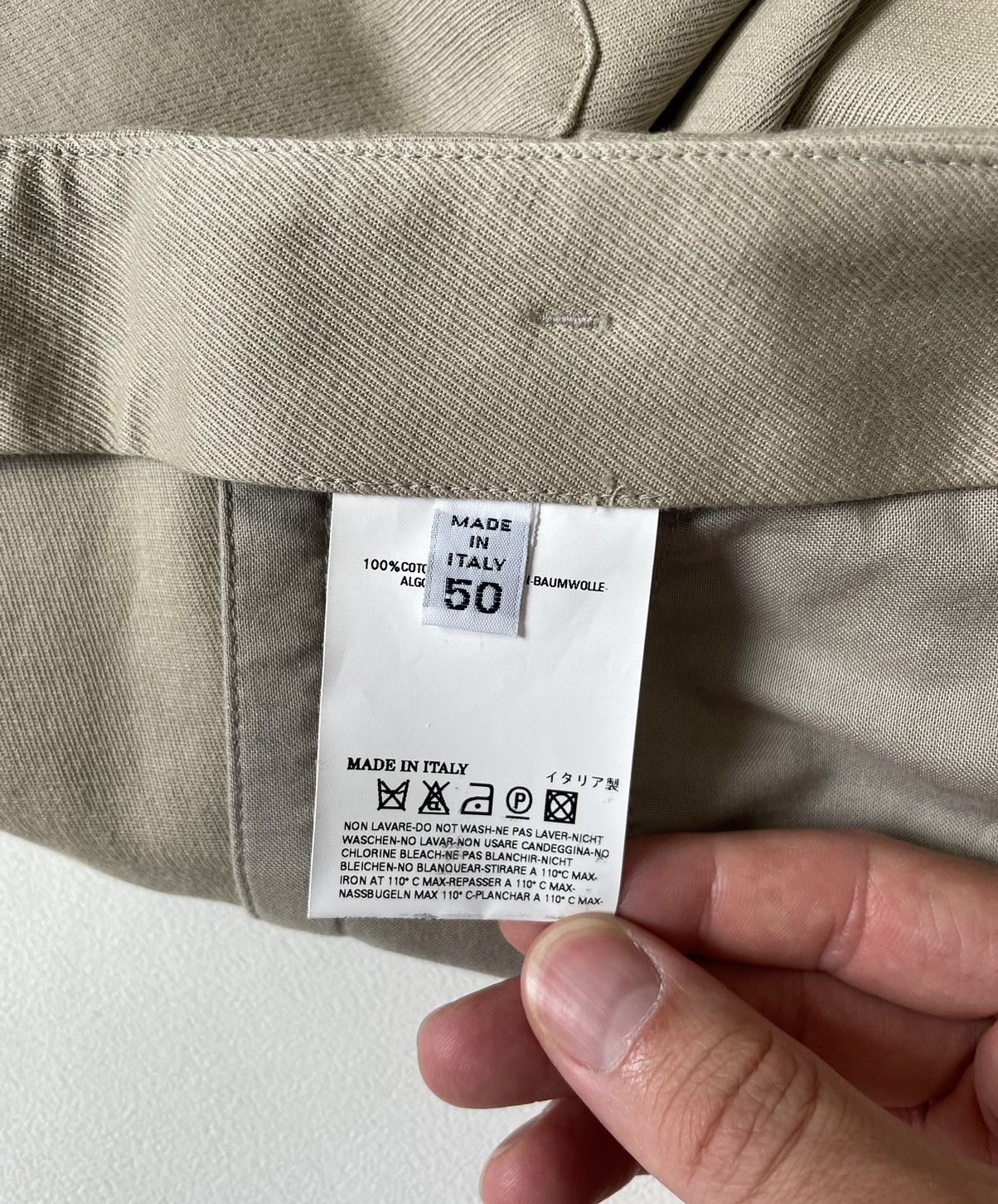 Maison Margiela S/S 08 Beige Twill Cotton Utility Trousers Size US 34 / EU 50 - 10 Thumbnail