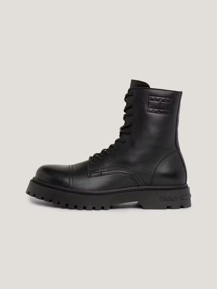 Tommy Jeans Tommy Jeans // Lace-Up Cleat Debossed Logo Mid Boots Size US 10 / EU 43 - 1 Thumbnail
