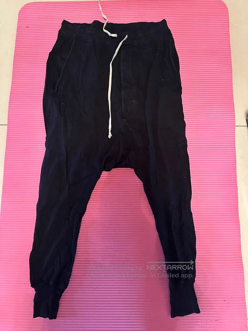 Rick Owens RICK OWENS size XS Dark Wash Relaxed Fit Crotch Drop Pants Size US 27 - 1 Thumbnail
