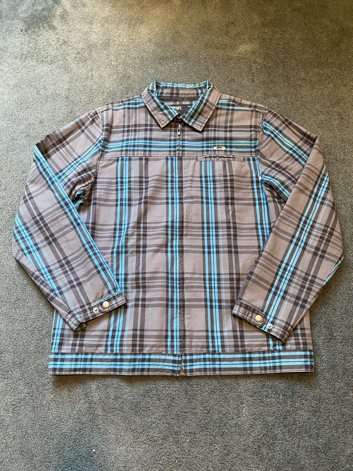 Oakley × Vintage OAKLEY PLAID GRAY JACKET Size US L / EU 52-54 / 3 - 1 Thumbnail
