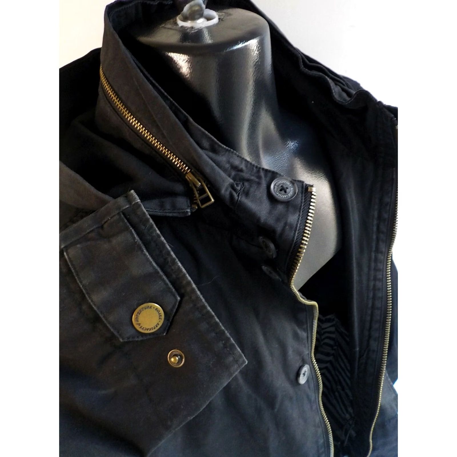 Roark ROARK REVIVAL Coat Zip Front Removable Hooded Canvas Coat Black Cotton XL Men Parka Pocket(s) 3 Patch Great Condition Size US XL / EU 56 / 4 - 3 Thumbnail