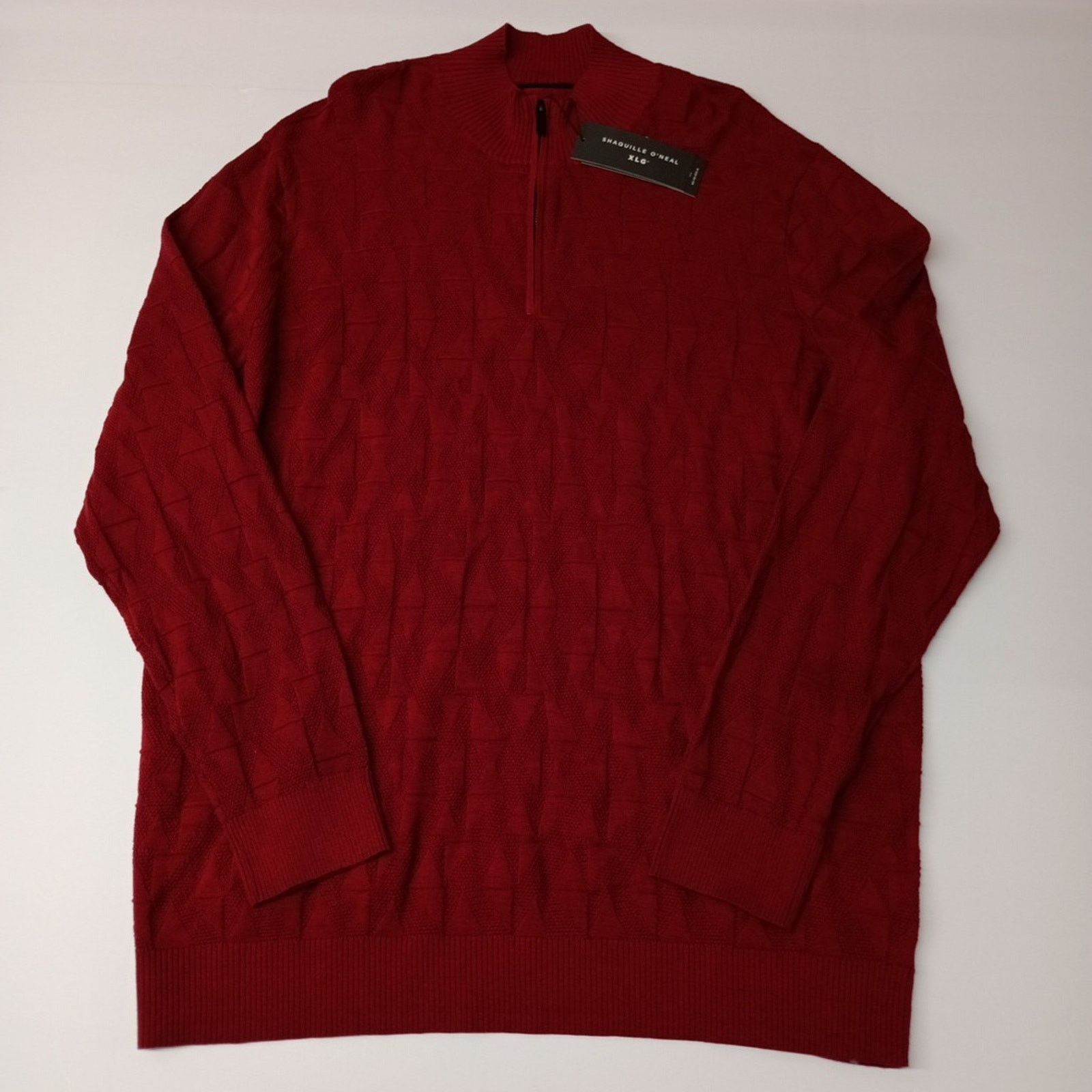 Other Shaquille O'Neal 1/4 Zip Flag Red Sweater Men's Size 3XLT Size US XXL / EU 58 / 5 - 1 Thumbnail