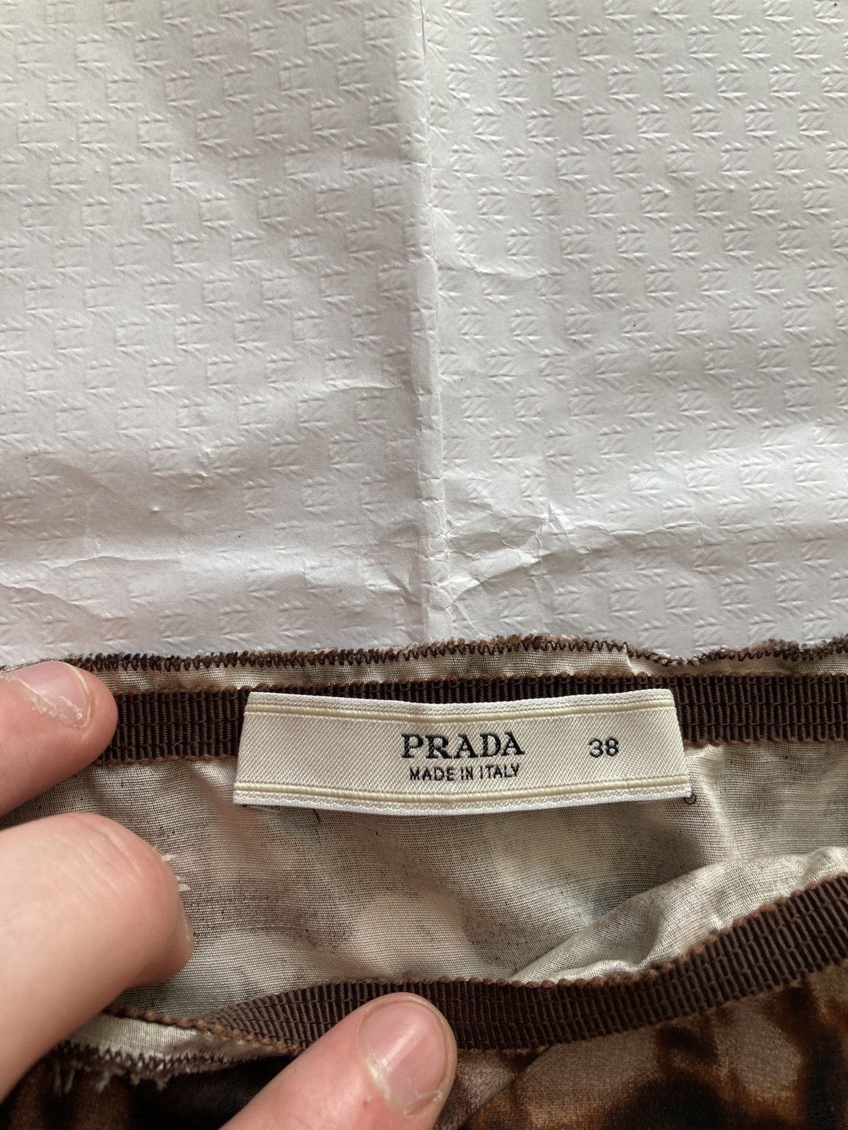 Prada Prada landscape fw04 runway collection mini skirt Vintage Size 26" / US 2 / IT 38 - 15 Thumbnail