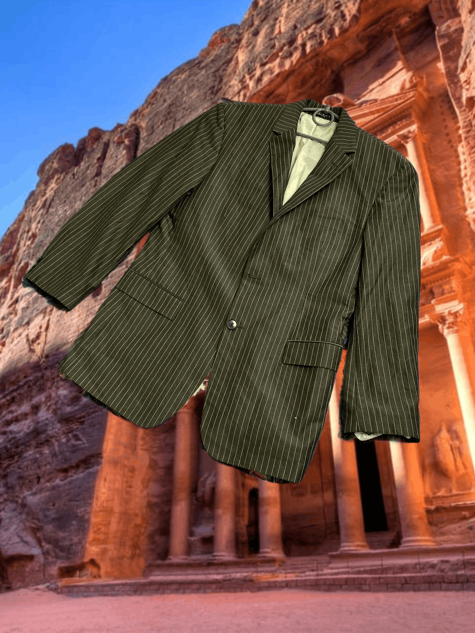 Hugo Boss Vintage Blazer Hugo Boss black striped Y2K Streetwear Size 40R - 1 Thumbnail