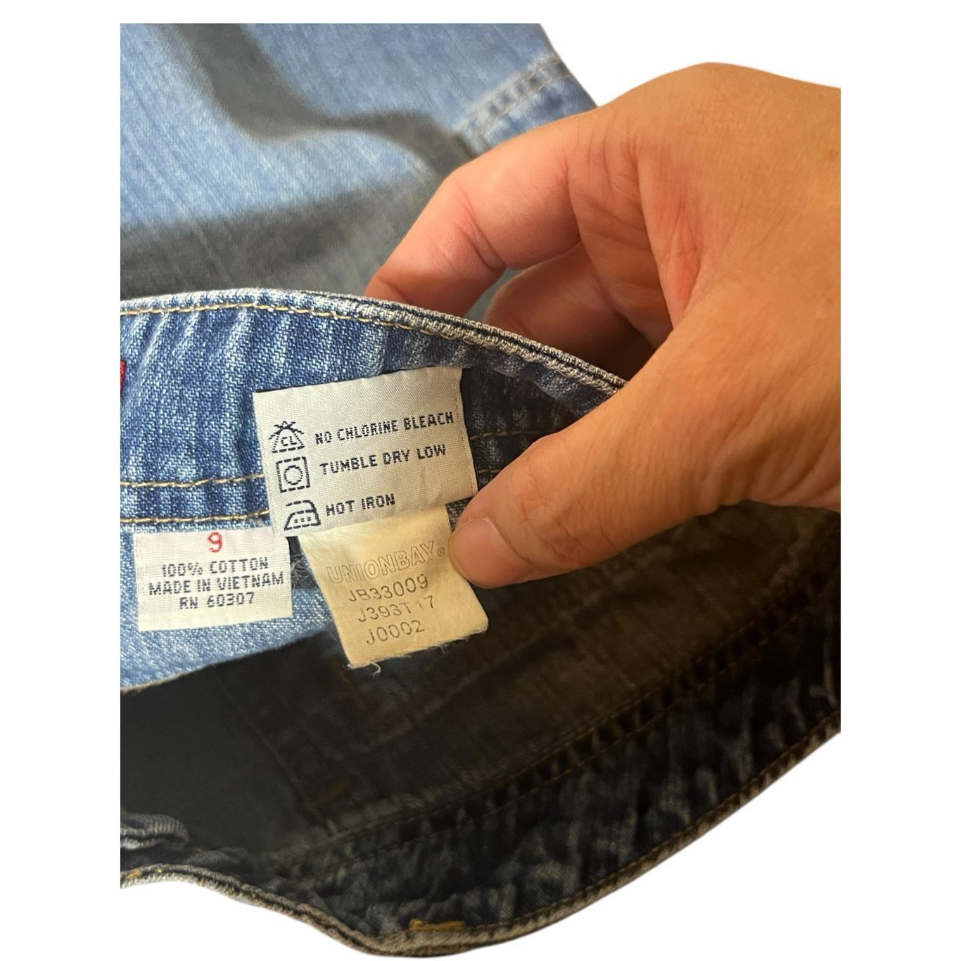 UNIONBAY Vintage Union Bay Y2K Denim Mini Skirt Size 9 Size 33" - 5 Thumbnail