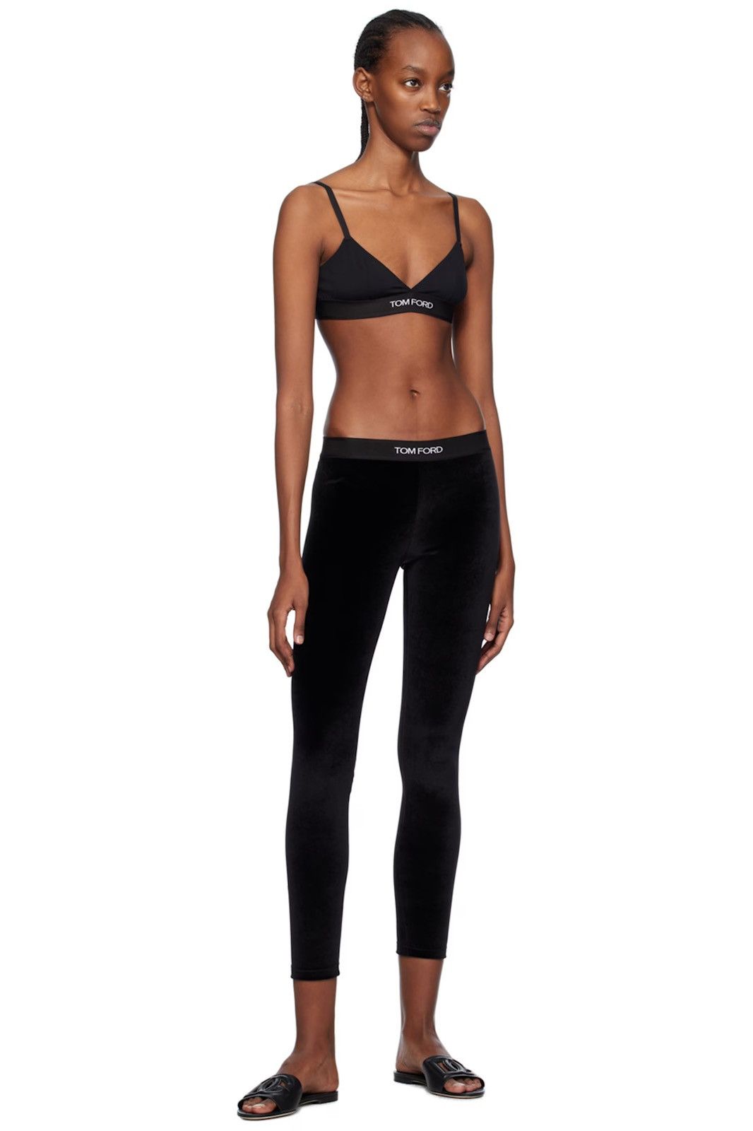 Tom Ford Authentic TOM FORD Black Jacquard Leggings BNWT! MSRP $670 Size 34" / US 12 / IT 48 - 5 Thumbnail
