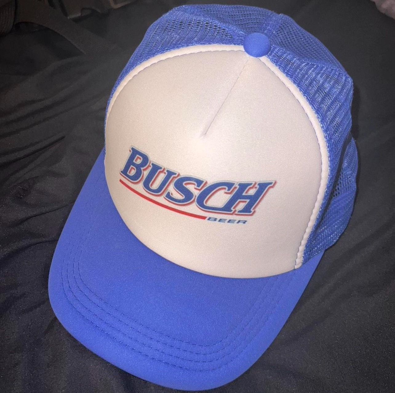 Vintage busch beer snapback trucker hat Size ONE SIZE - 1 Thumbnail
