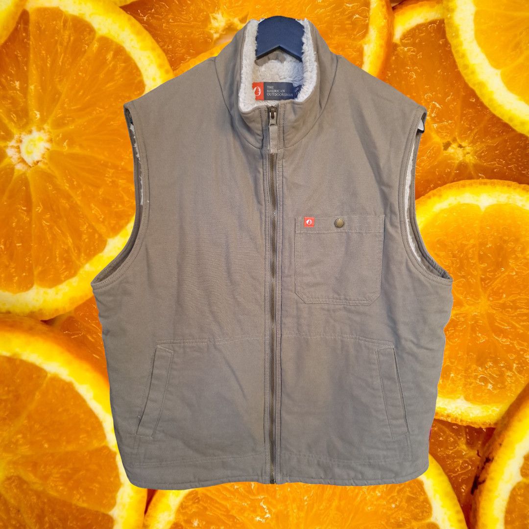 Other The American Outdoorsman Canvas Sherpa Lined Zip Up Vest Siz Size US L / EU 52-54 / 3 - 1 Thumbnail