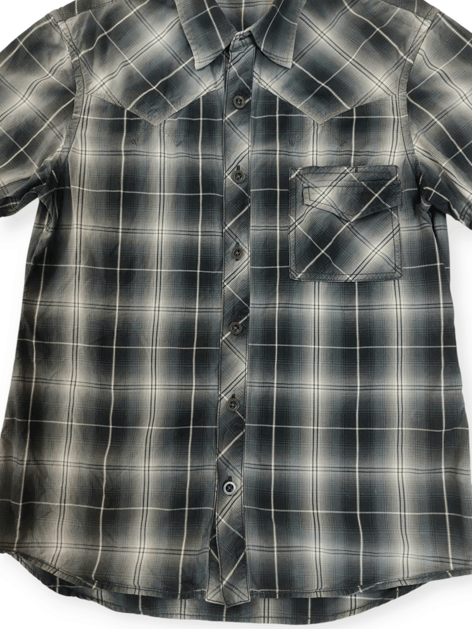 Marithe + Francois Girbaud Marithe Francois Girboud Nova Check Button Ups Size US M / EU 48-50 / 2 - 6 Thumbnail