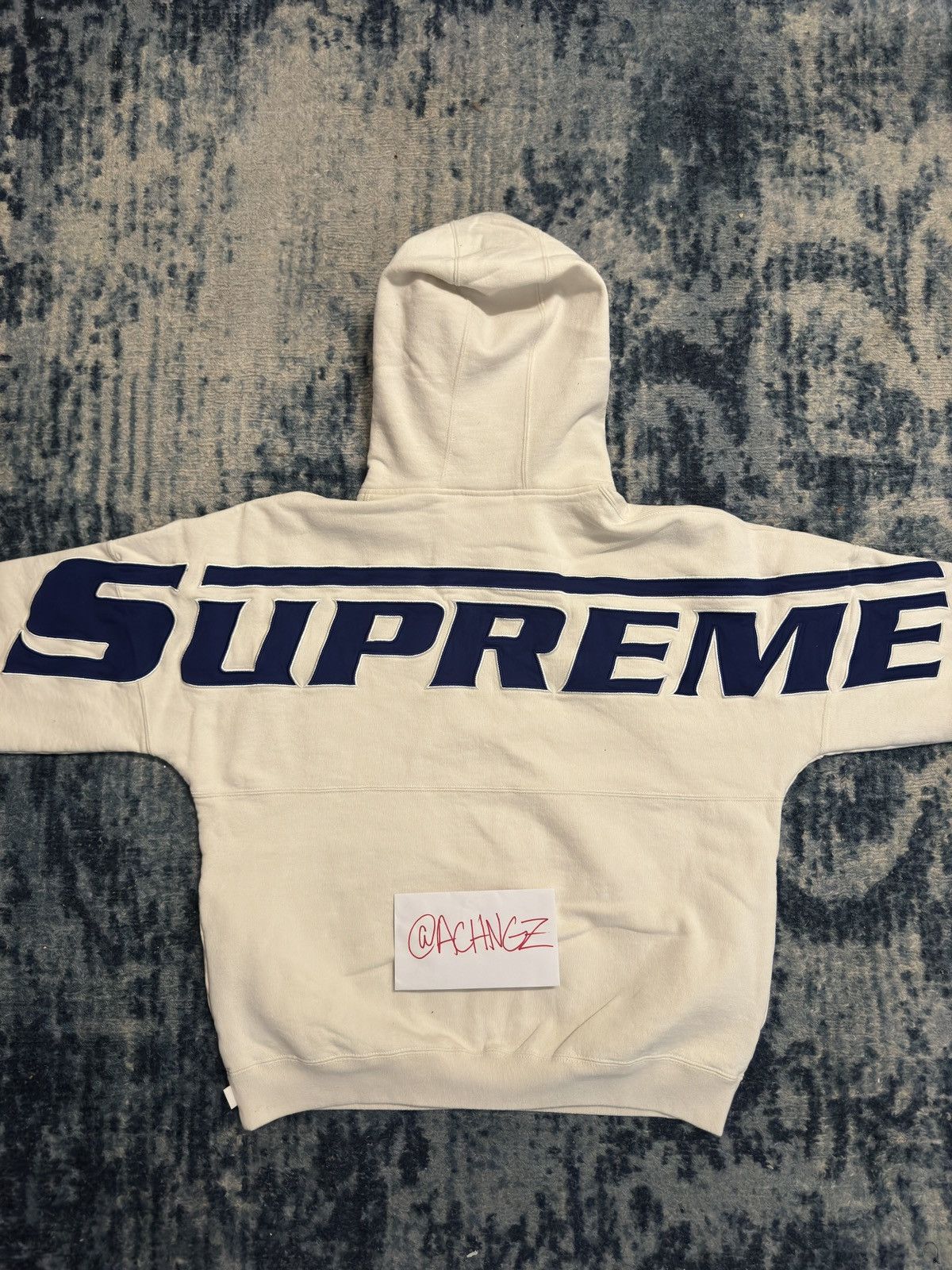 Supreme Supreme® Wrapped Half Zip Hooded Sweatshirt (White) Size US M / EU 48-50 / 2 - 3 Thumbnail