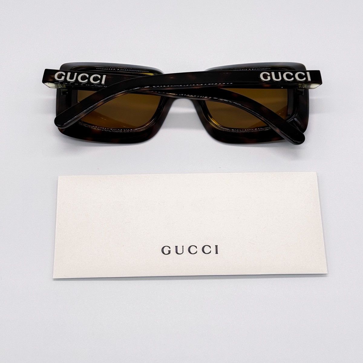 Gucci NEW GUCCI GG1718S 002 SQUARE HAVANA YELLOW WOMEN SUNGLASSES Size ONE SIZE - 12 Thumbnail