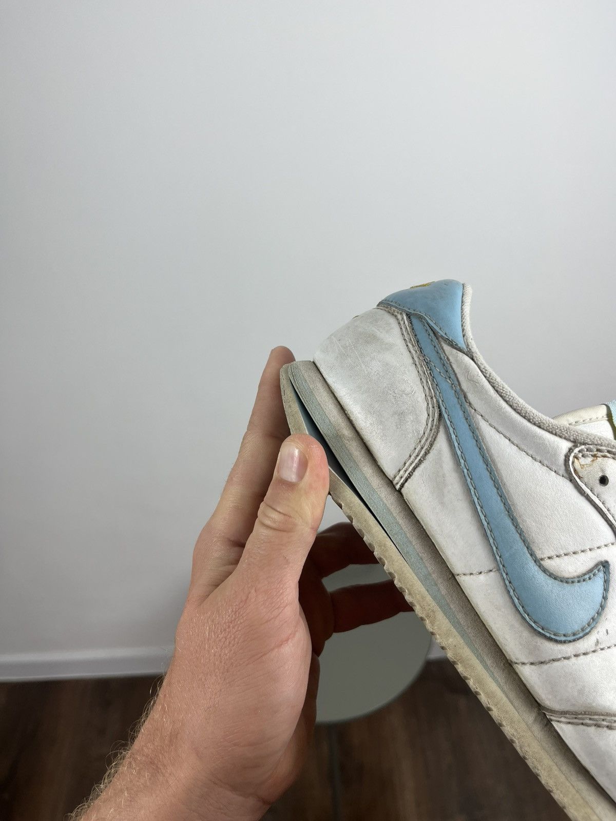 Nike Vintage 2002 Nike Cortez Women’s Sneakers White Blue Size US 9.5 / IT 39.5 - 15 Thumbnail
