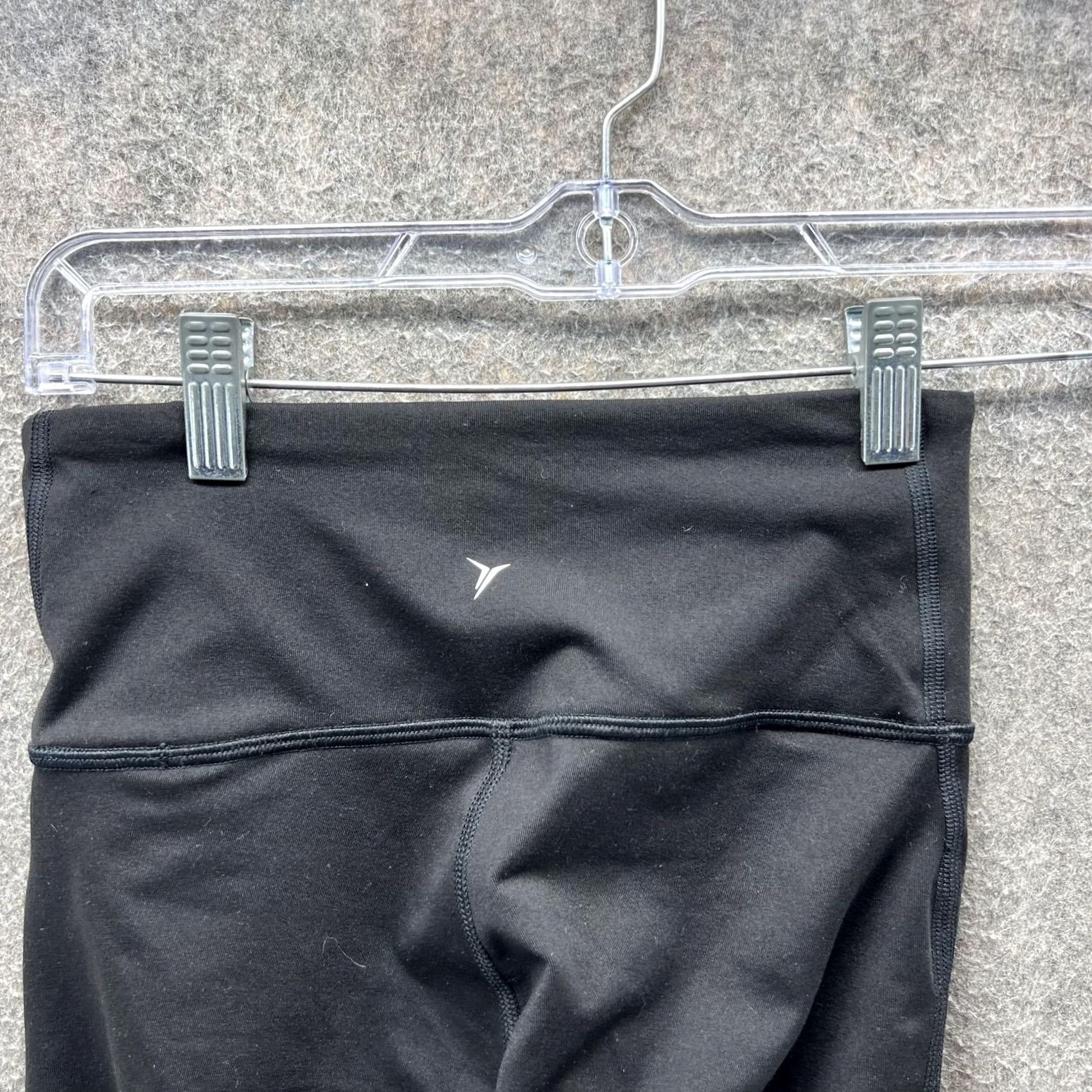 Old Navy Old Navy Active Leggings Women XS Black High Rise Ankle Shimmer Panel Yoga Pants Size 26" / US 2 / IT 38 - 4 Thumbnail