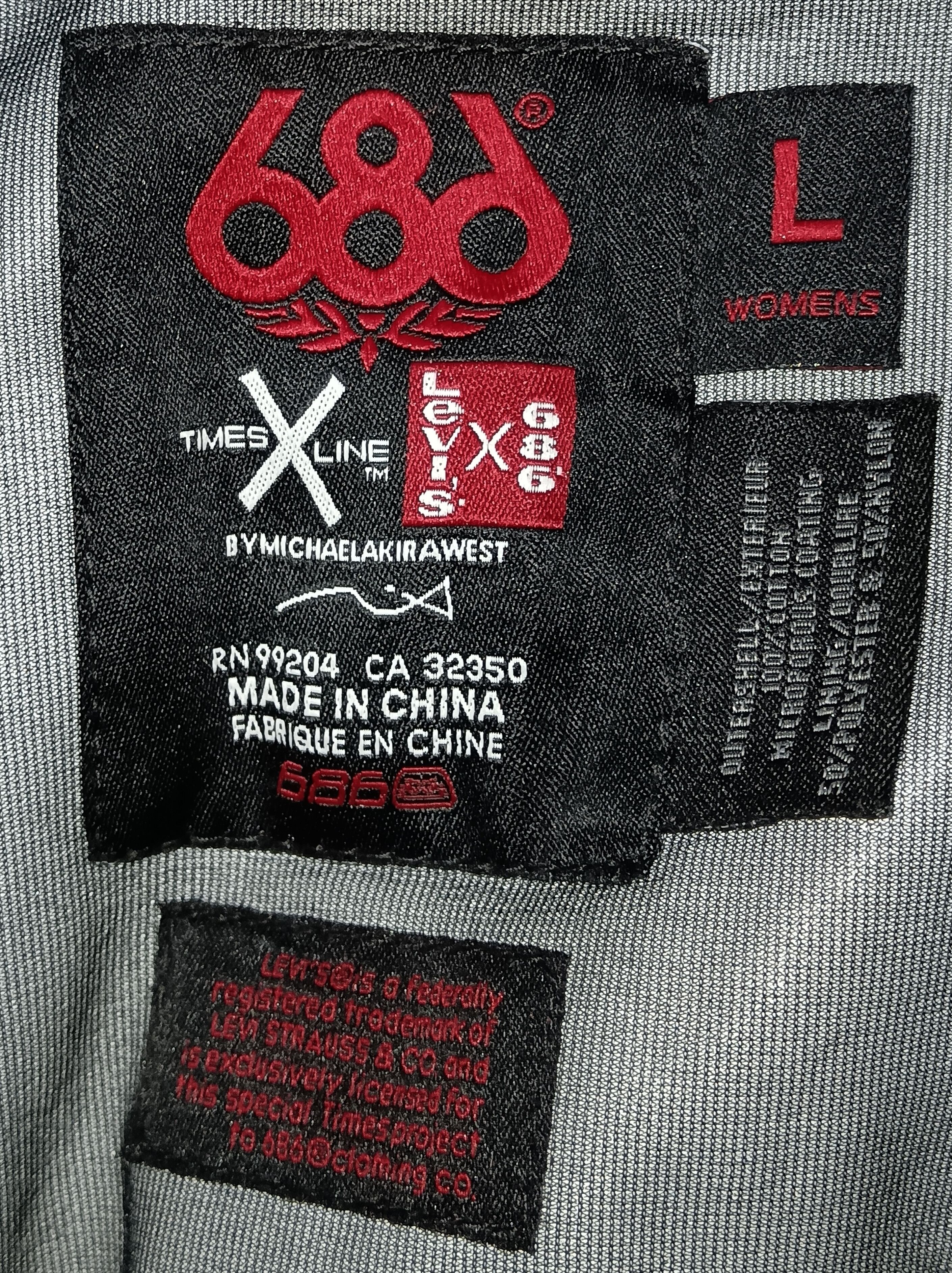 686 × Levi's LEVIS 508 X 686 MICHAEL AKIRA WEST MULTIPOCKET PANT Size 35" - 7 Thumbnail