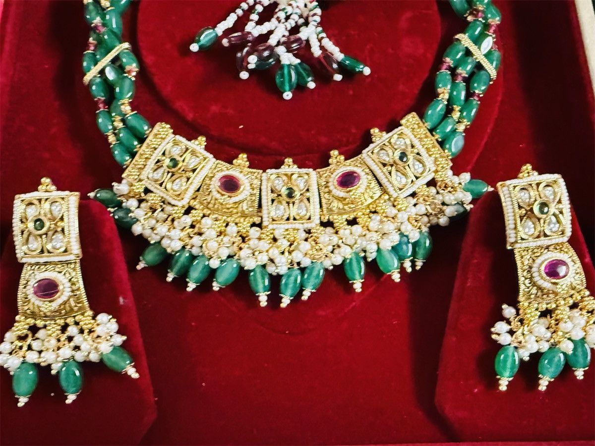 Other Regal Kundan Pearl Choker Set Size ONE SIZE - 3 Thumbnail