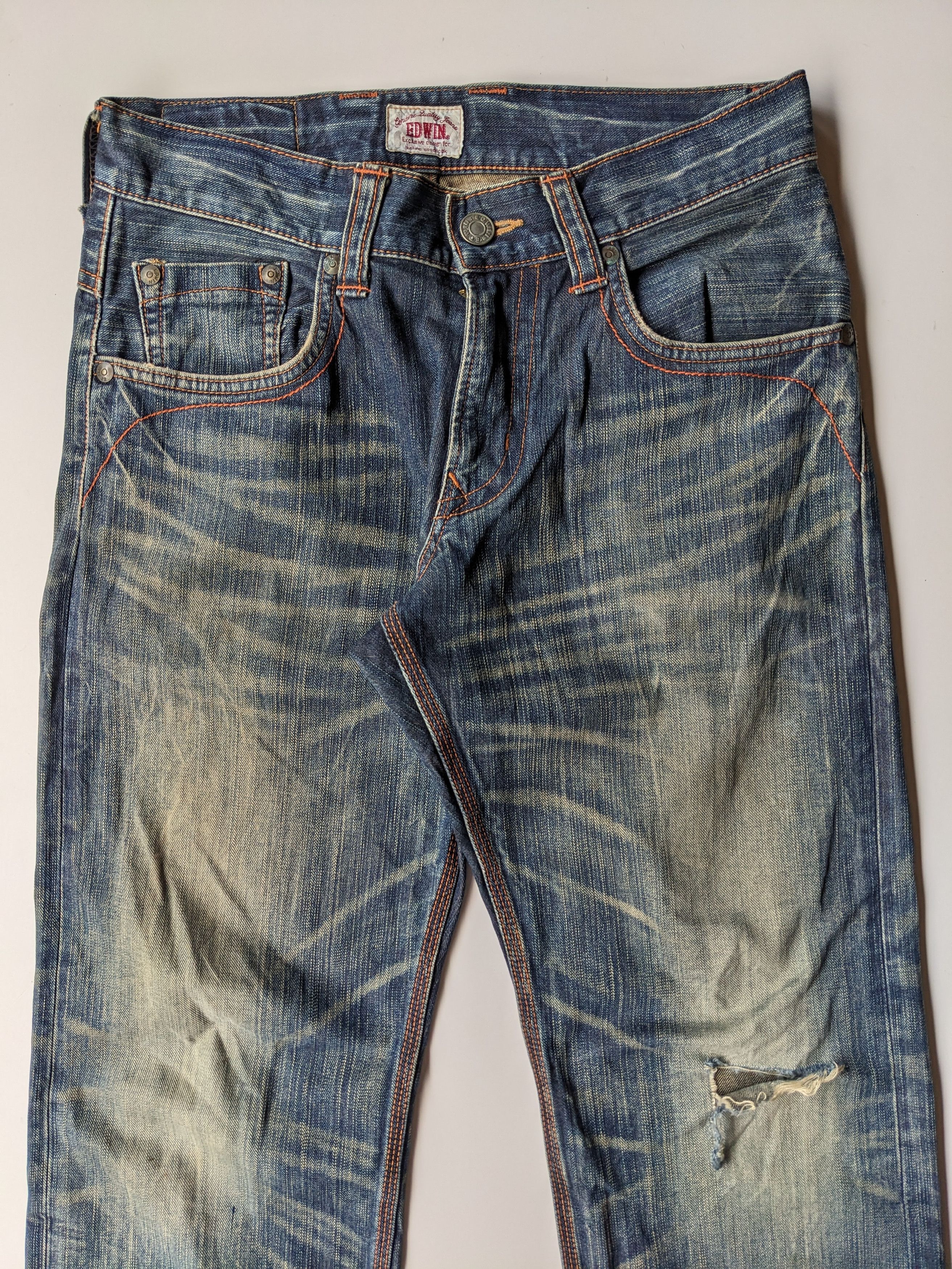 Edwin Edwin 424XV mudwash distressed jeans Size US 32 / EU 48 - 3 Thumbnail