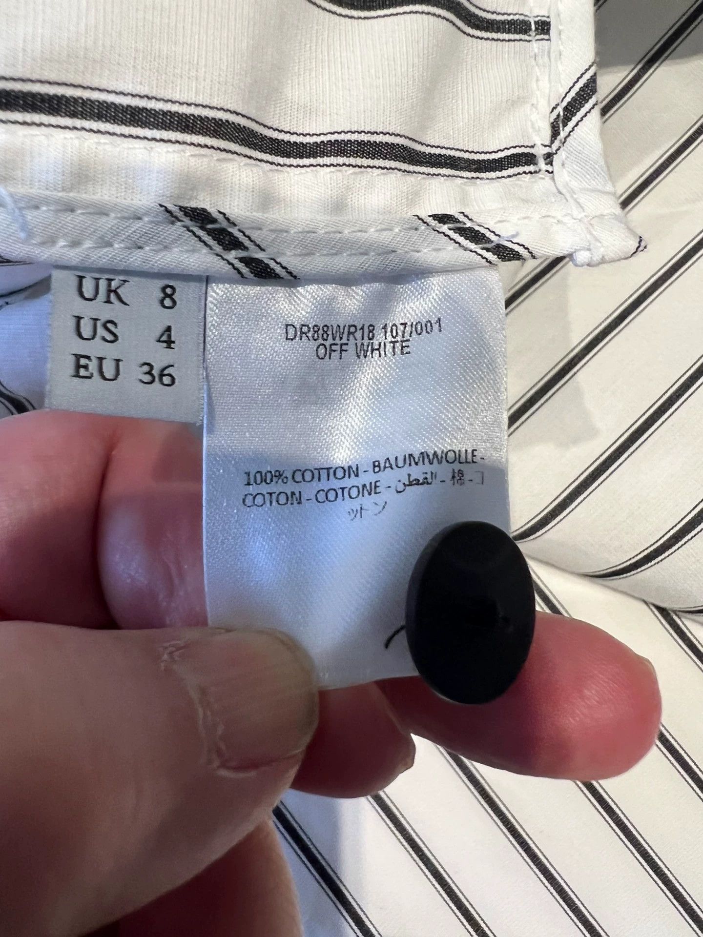 JW Anderson JW Anderson Striped 100% Cotton Tailored Dress 46 New Size S / US 4 / IT 40 - 6 Thumbnail