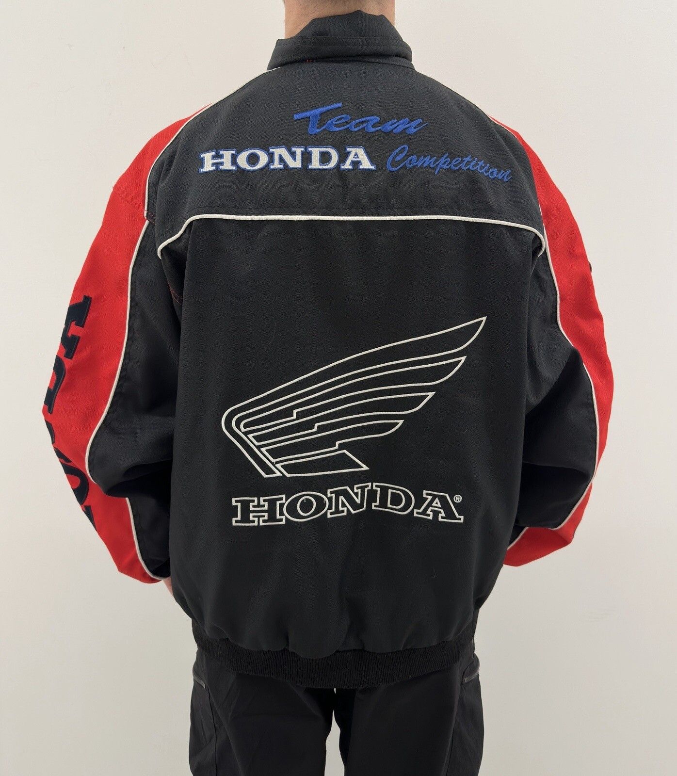 Honda VINTAGE 1990s JACKET HONDA COMPETITION WORLD CHAMPION MENS Size US XL / EU 56 / 4 - 7 Thumbnail