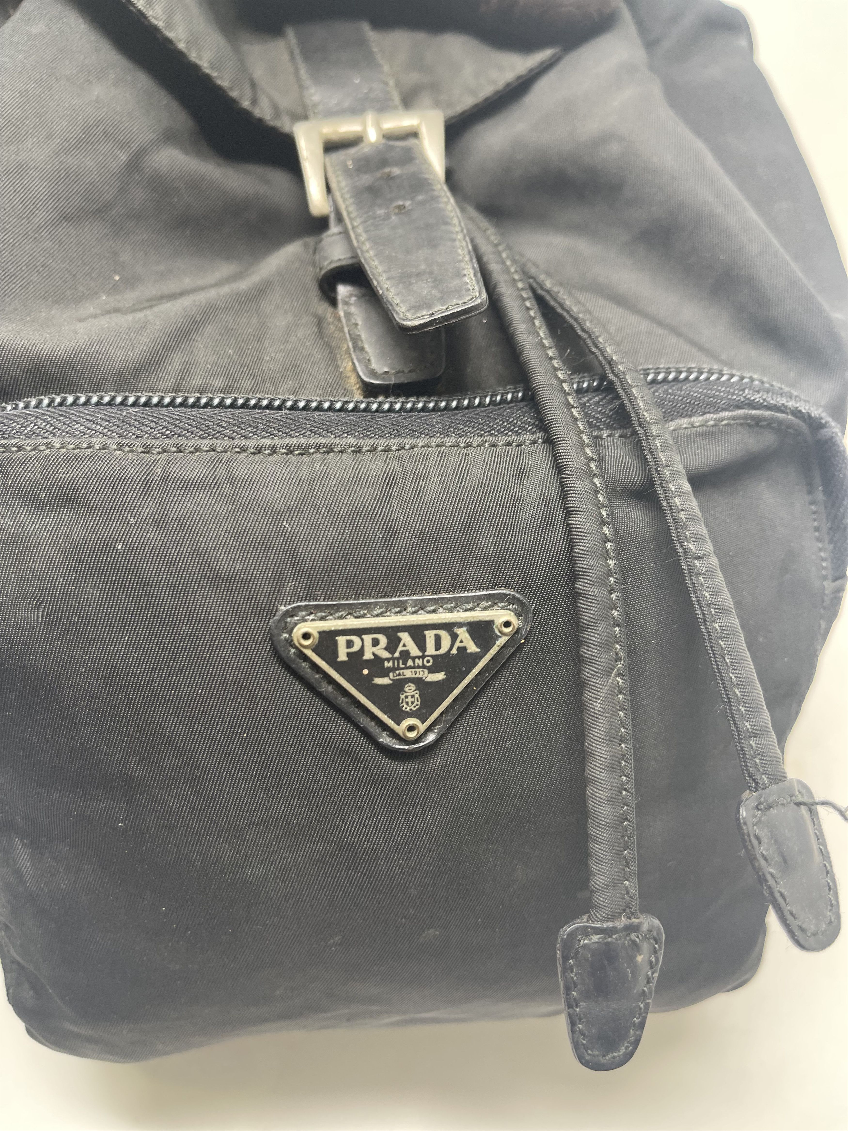 Prada Mini Prada Nylon Black BackPack Size ONE SIZE - 7 Thumbnail