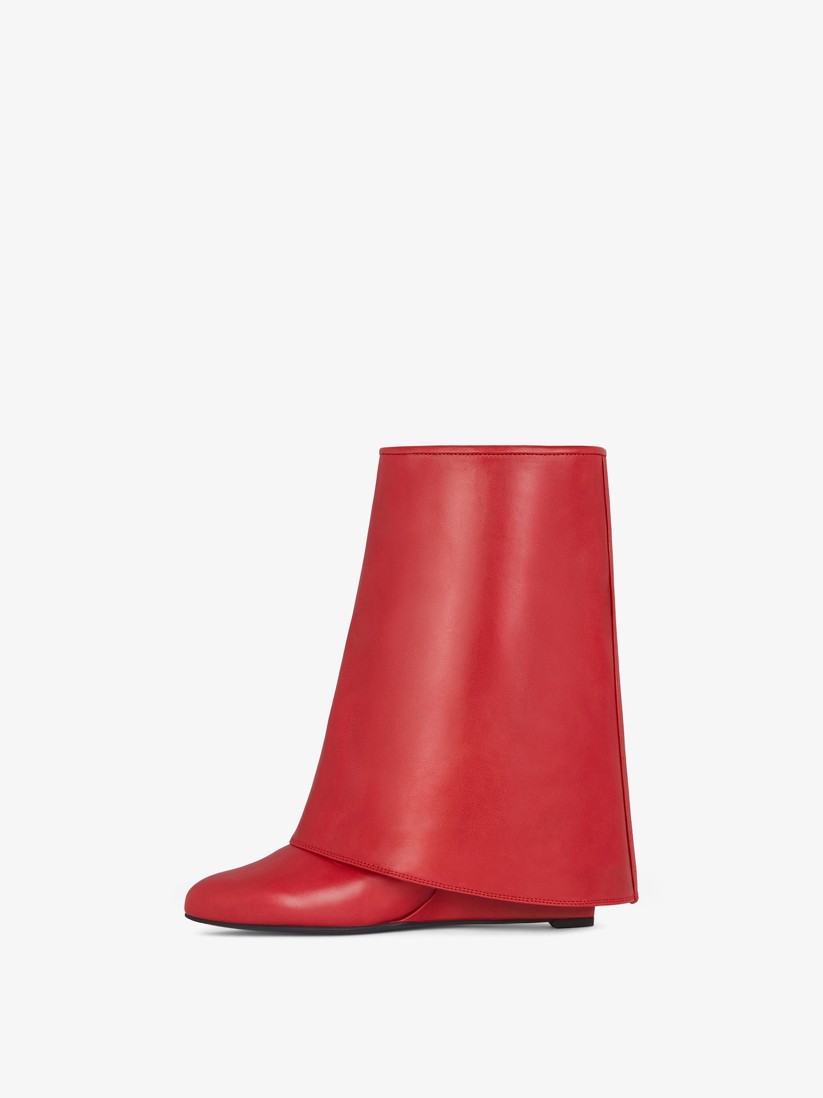 Givenchy oc11z0725 Shark Lock Boots in Red Size US 8 / IT 38 - 4 Thumbnail