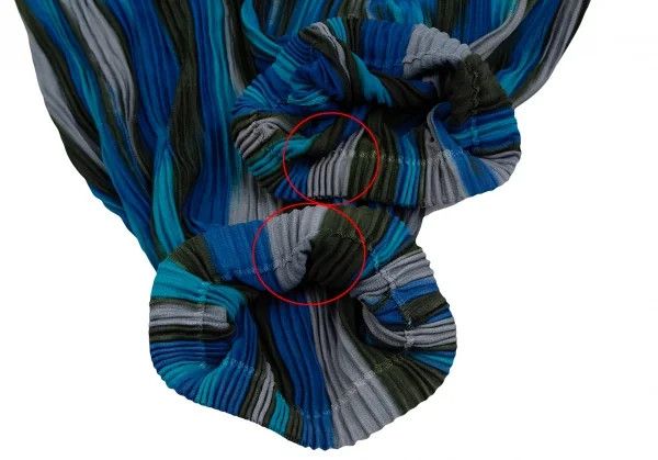 Issey Miyake Pleated Stripe Half Pants in Teal Gray Size US 38 / EU 54 - 8 Thumbnail