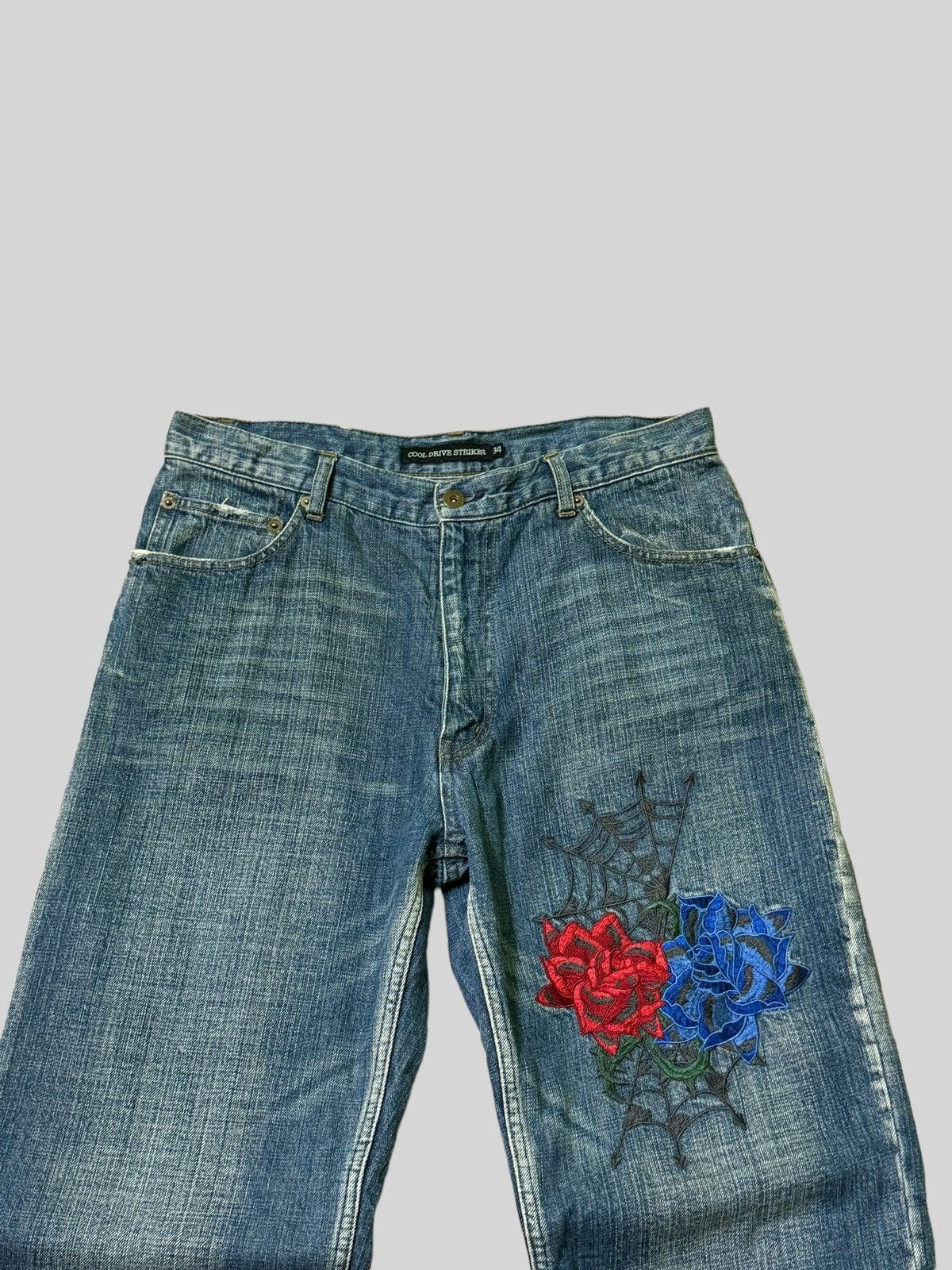If Six Was Nine VINTAGE COOL DRIVE STRIKER EMBROIDERY LOGO DENIM Size US 32 / EU 48 - 3 Thumbnail