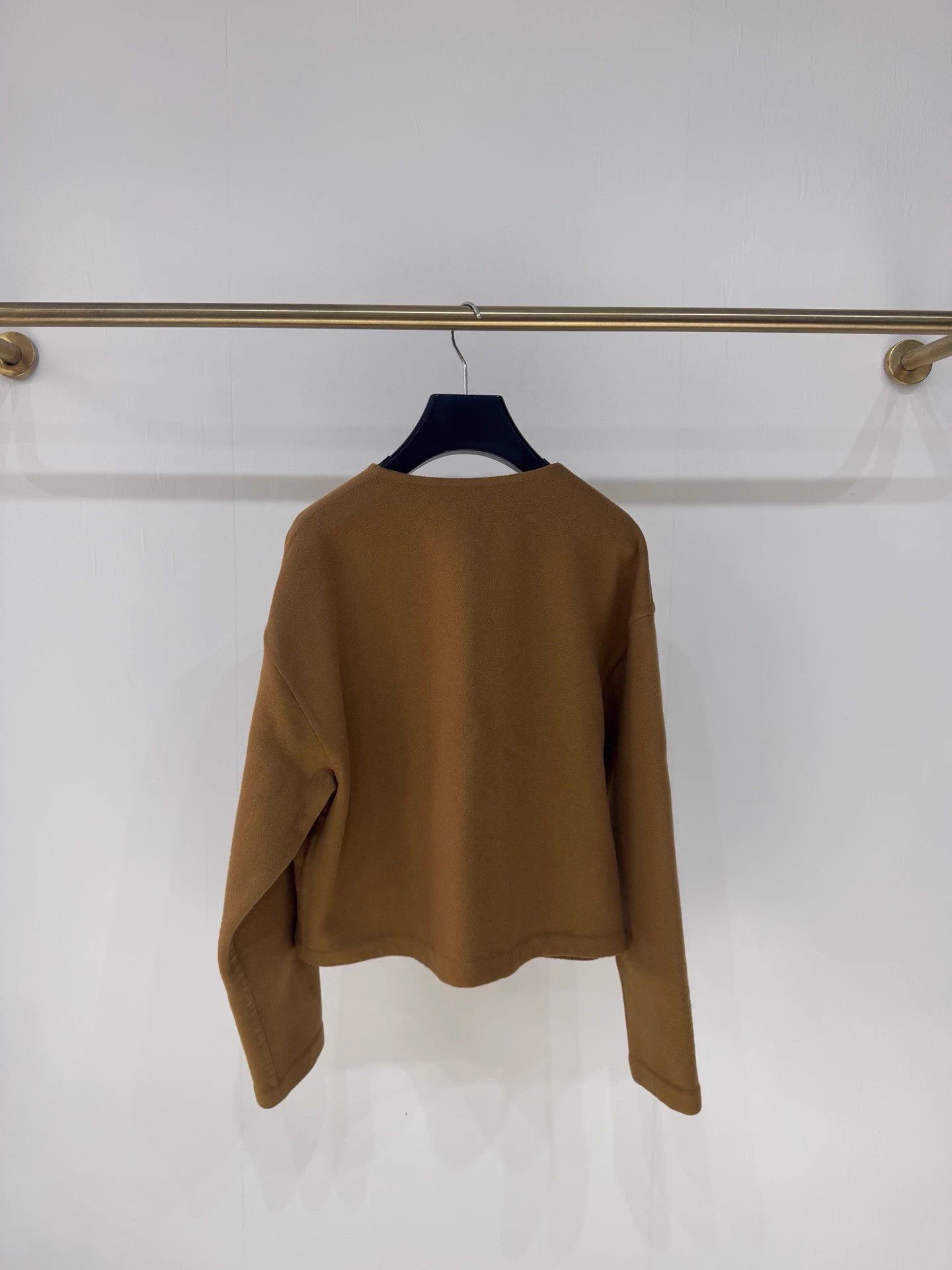 Celine Celine Camel Cashmere Coat Gold Buckle Leather Pockets Size XS / US 0-2 / IT 36-38 - 6 Thumbnail